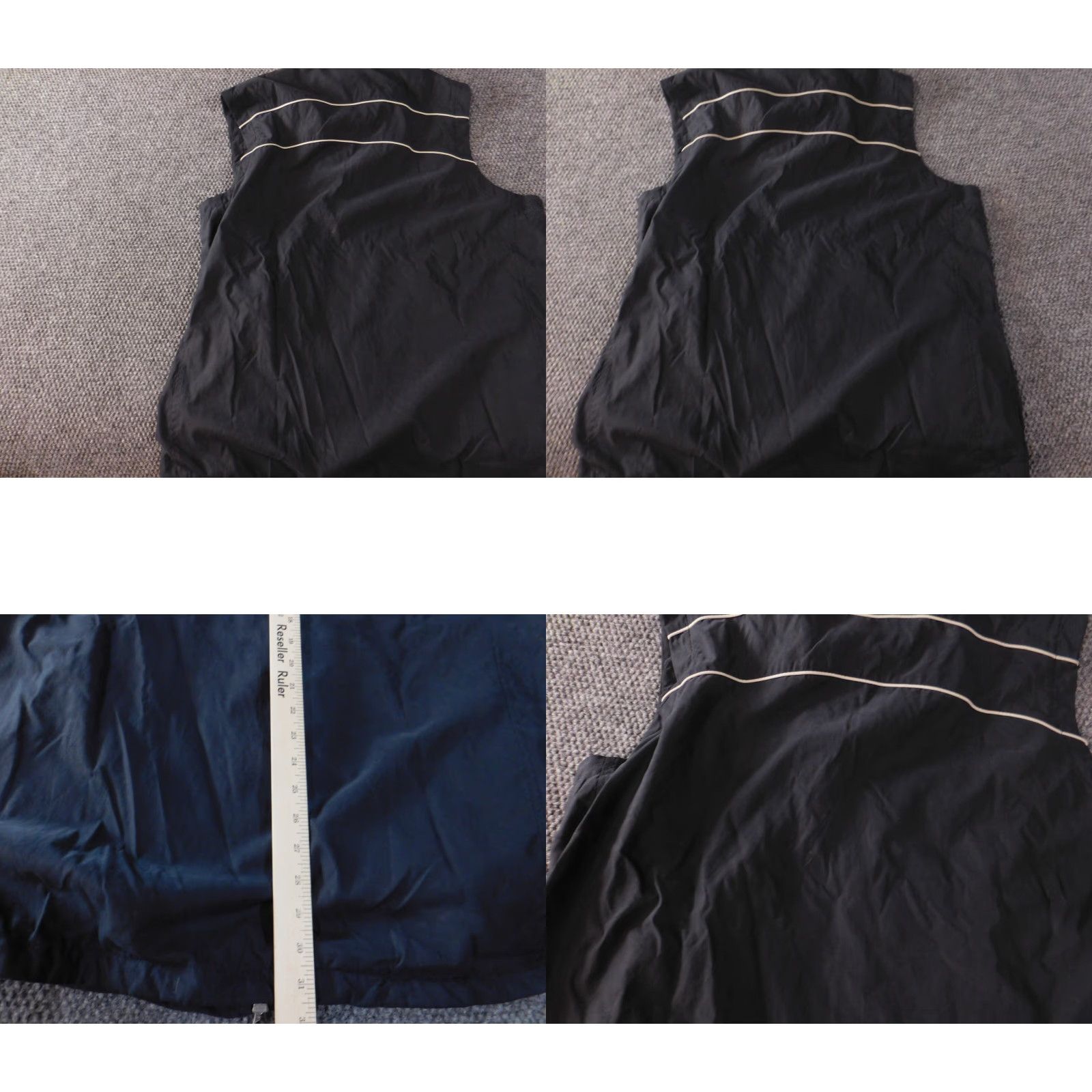 Izod IZOD Vest Men L Black Full Zip Bomber Jacket OUTDOOR Casual Lightweight Polyester Logo Solid Mid-Length Vintage No Size US L / EU 52-54 / 3 - 8 Thumbnail