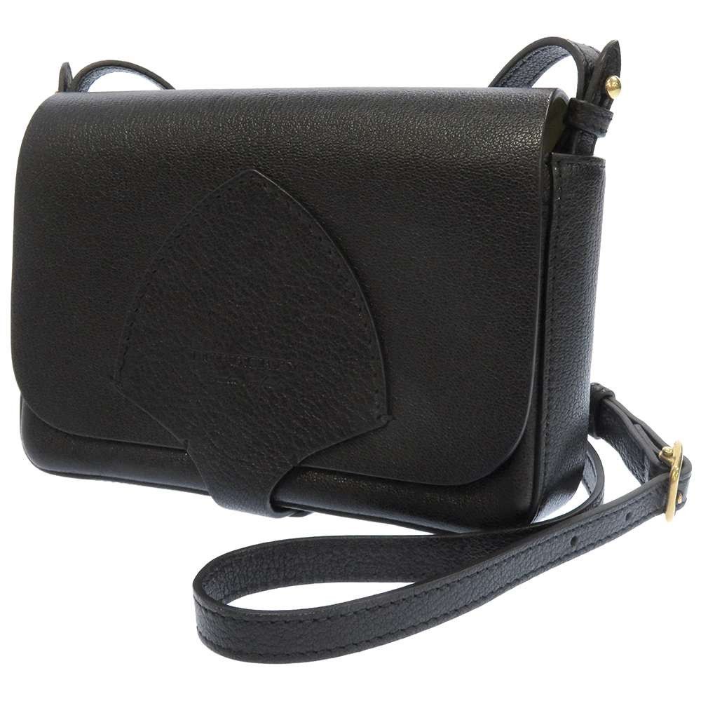 Burberry Shoulder Bag Leather Bag Black