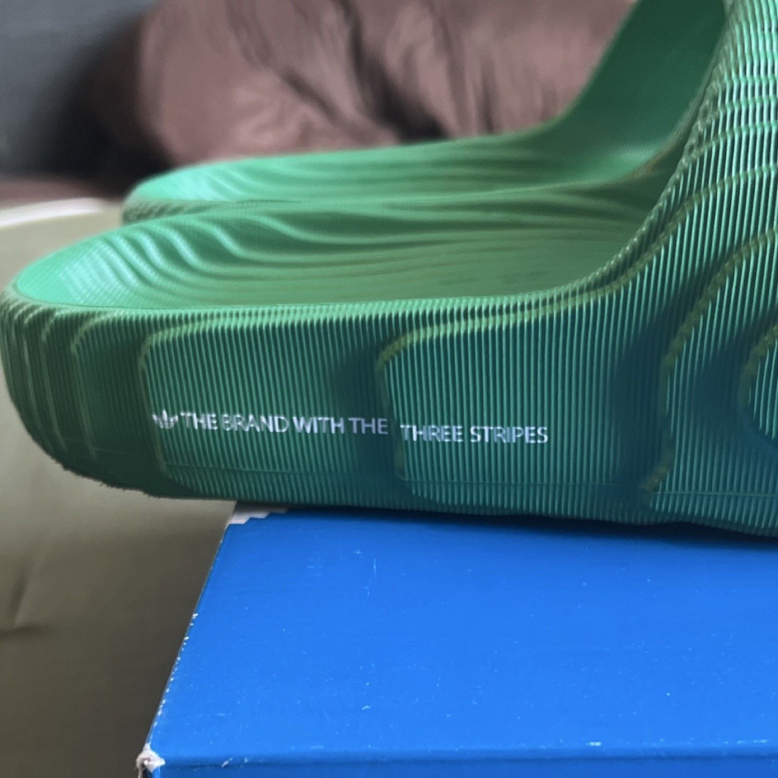 Adidas adidas Green Slide Sandals Men's Size 12 Comfort Synthetic Size US 12 / EU 45 - 3 Thumbnail