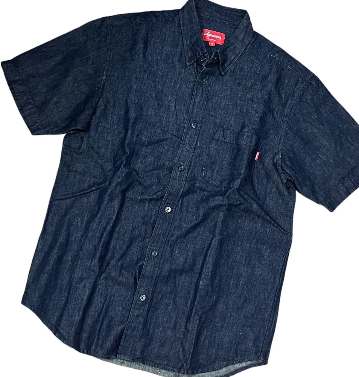 Supreme Supreme ss14 button down denim shirt Size US M / EU 48-50 / 2 - 4 Thumbnail