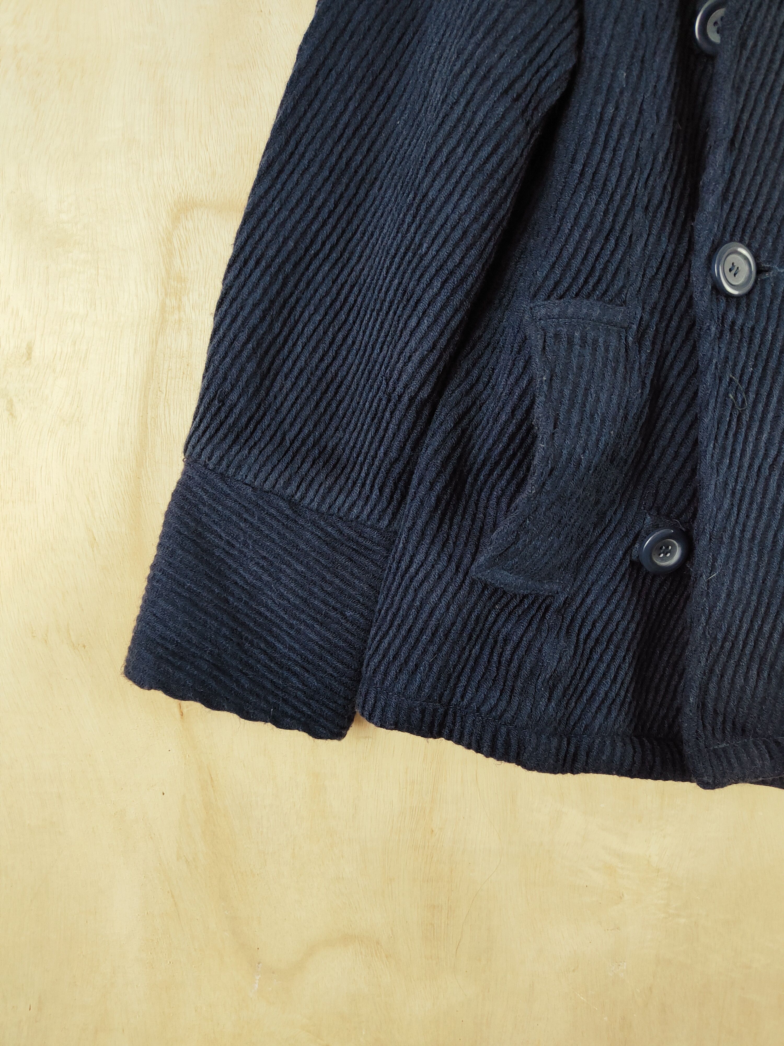 Vintage Retro DESIGN BY Qtop Dark Blue Jackets Size S / US 4 / IT 40 - 5 Thumbnail