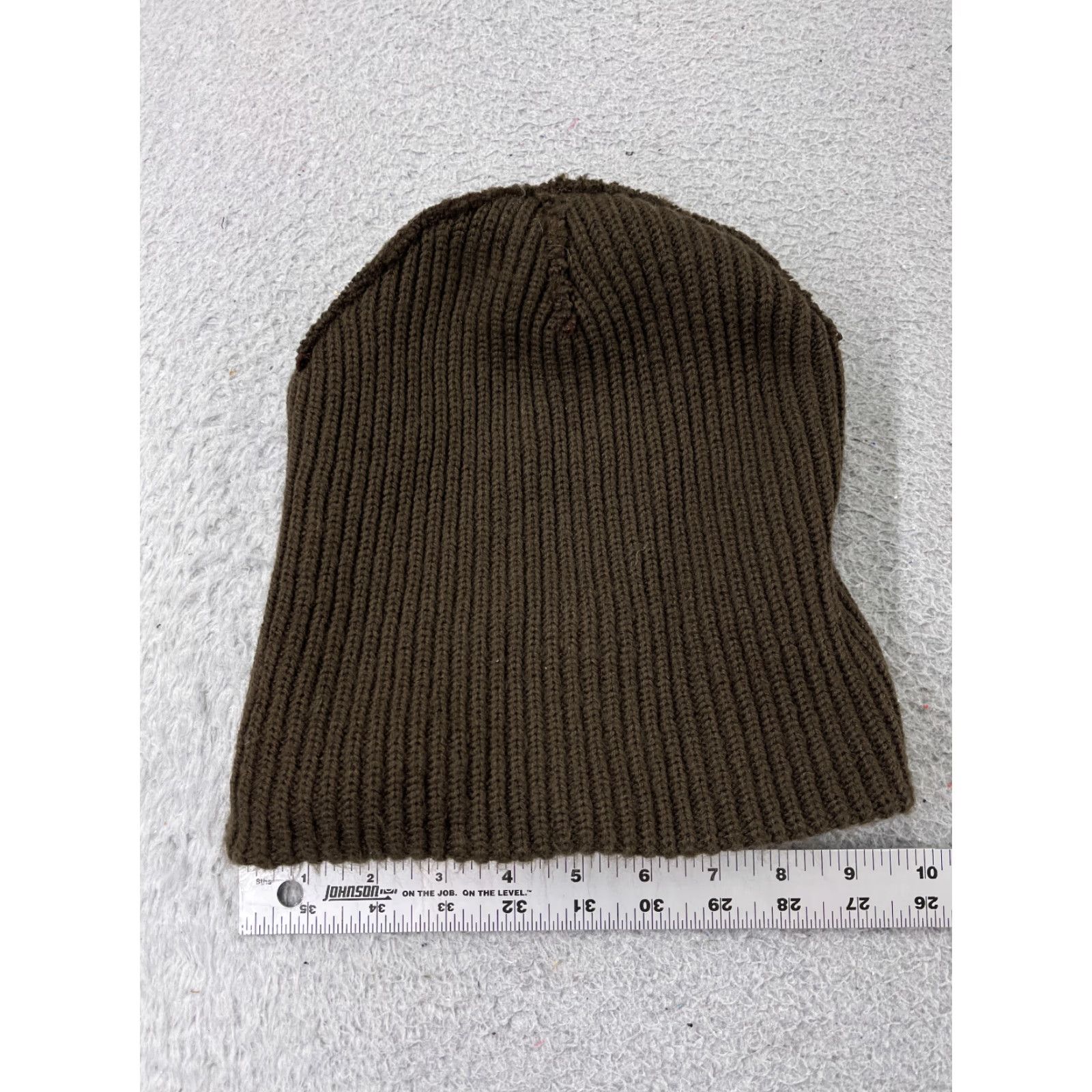 Vintage VINTAGE Beanie Toque Adult One Size Brown Double Knit 100% Acrylic Winter Snow Ski Size ONE SIZE - 3 Thumbnail