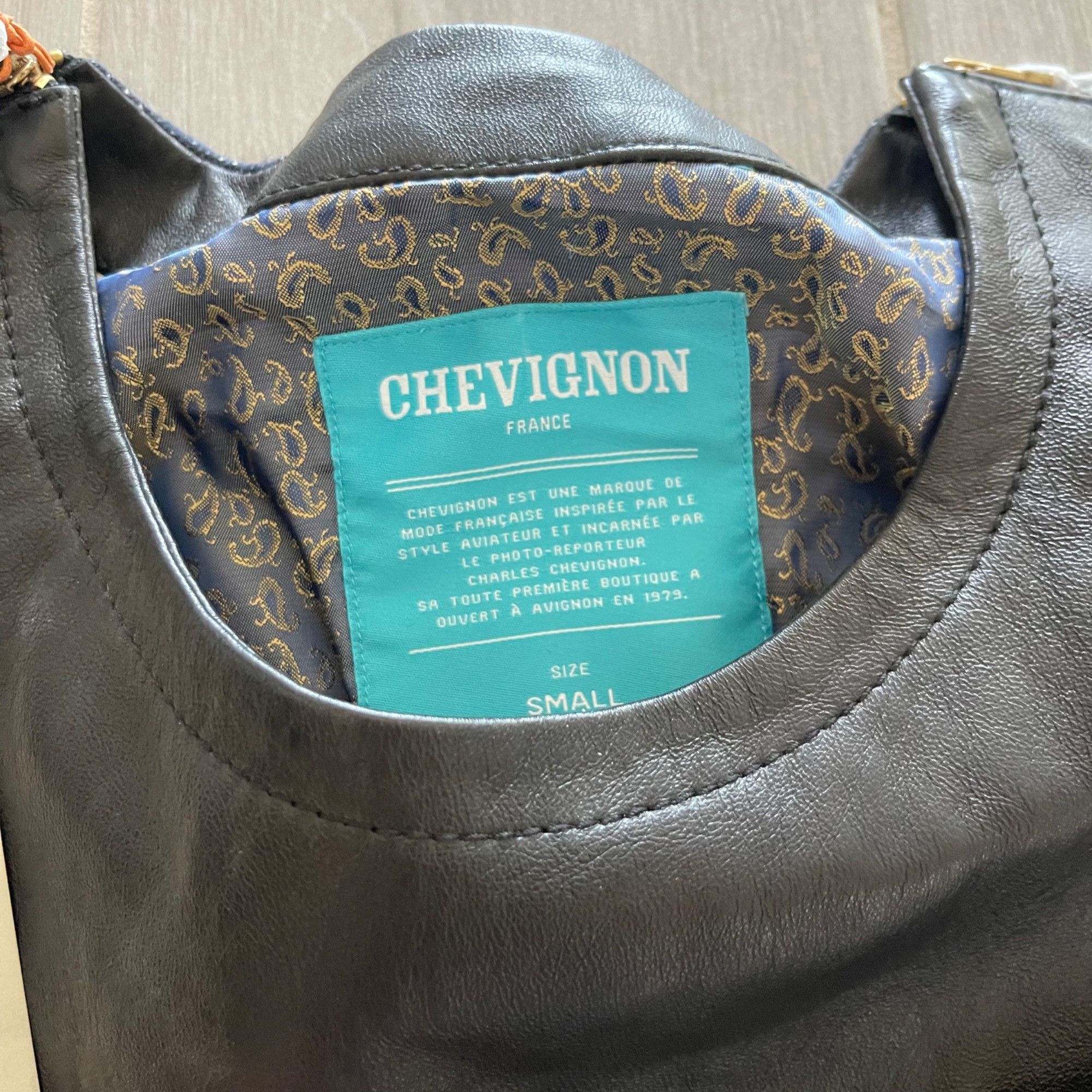 Chevignon NWT CHEVIGNON FRANCE SHEEP LEATHER SHIRT SZ SMALL Size US S / EU 44-46 / 1 - 4 Thumbnail