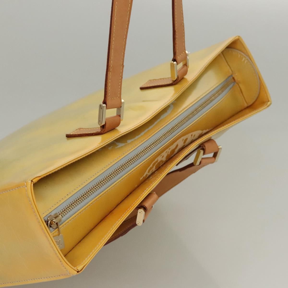 Louis Vuitton LOUIS VUITTON Monogram Vernis Columbus Tote Bag Gris M91028 Size ONE SIZE - 6 Thumbnail