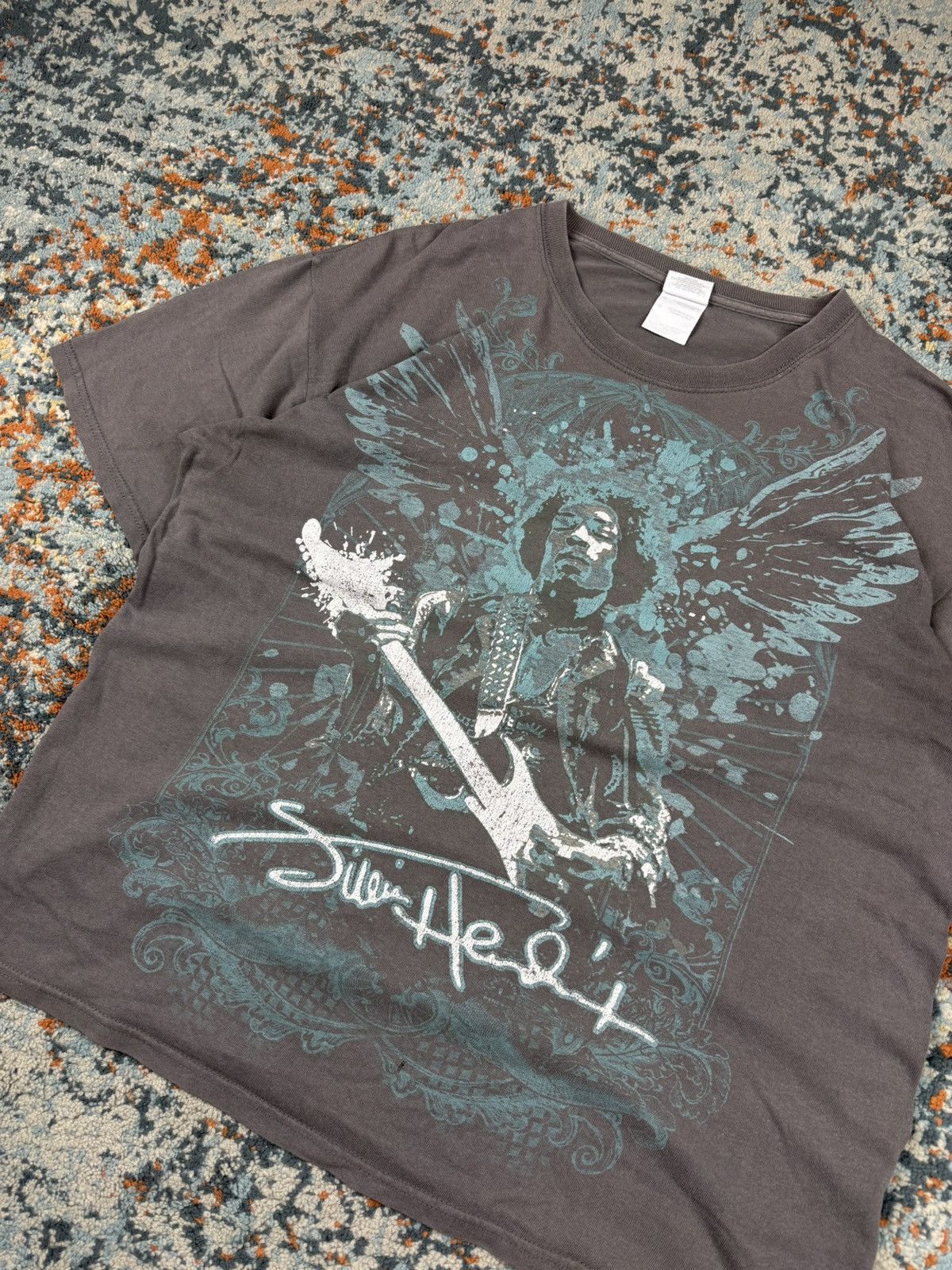 Jimi Hendrix Crazy vintage 2000s Jimi Hendrix faded washed gralhic tee Size US L / EU 52-54 / 3 - 4 Thumbnail