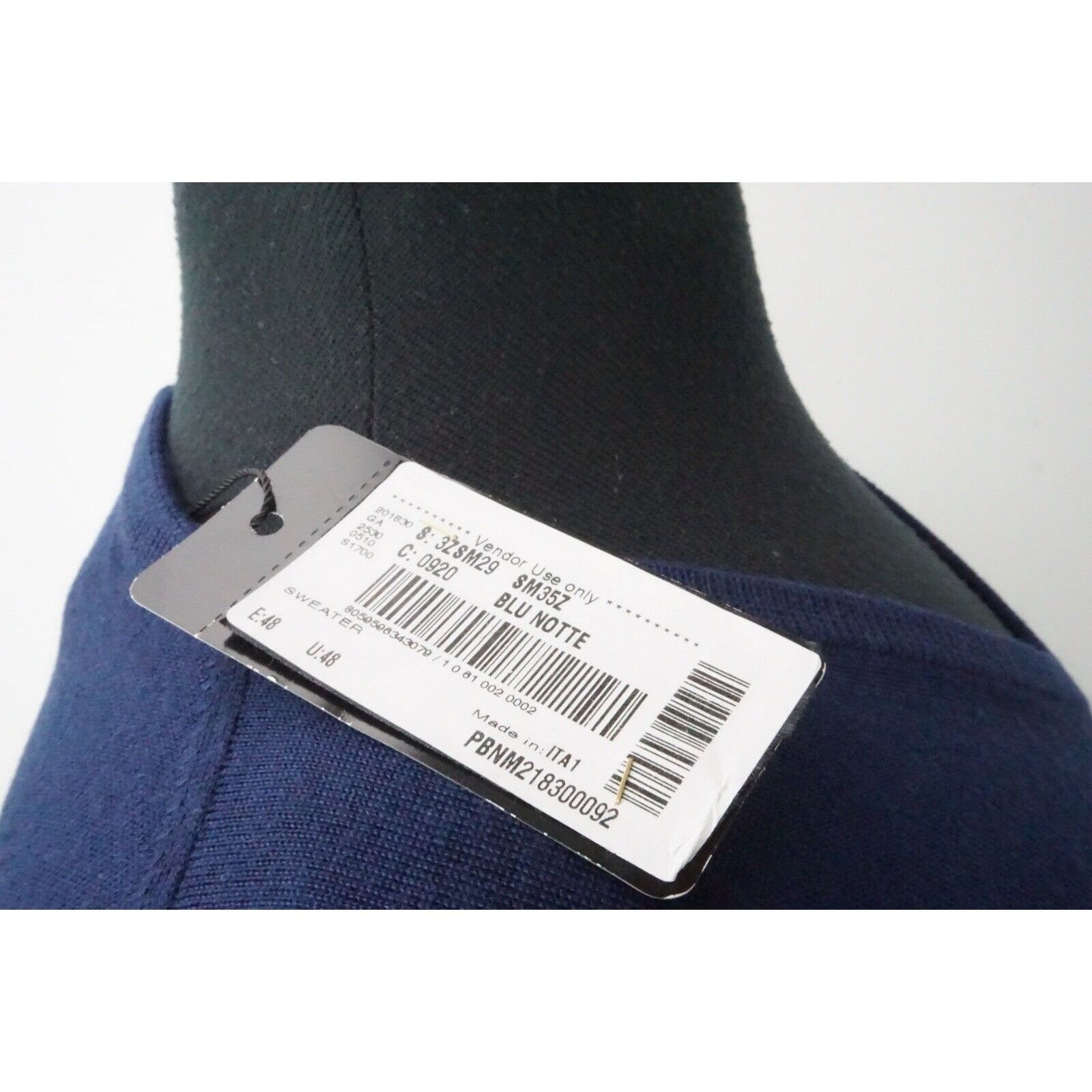 Giorgio Armani Giorgio Armani Black Label Blue 100% Pure Cashmere Woven Swe Size US M / EU 48-50 / 2 - 4 Thumbnail
