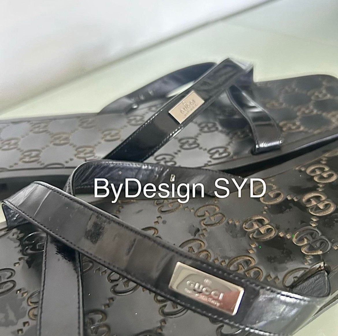 Gucci Gucci GG Monogram Flip Flop Slides w/ Gucci stamped Hardware Size US 9 / IT 39 - 2 Thumbnail