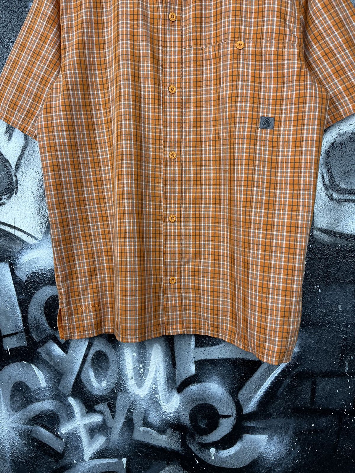 Nike ACG Vintage Nike ACG Y2K Orange Check Short Sleeve Shirt Size S Size US S / EU 44-46 / 1 - 5 Thumbnail