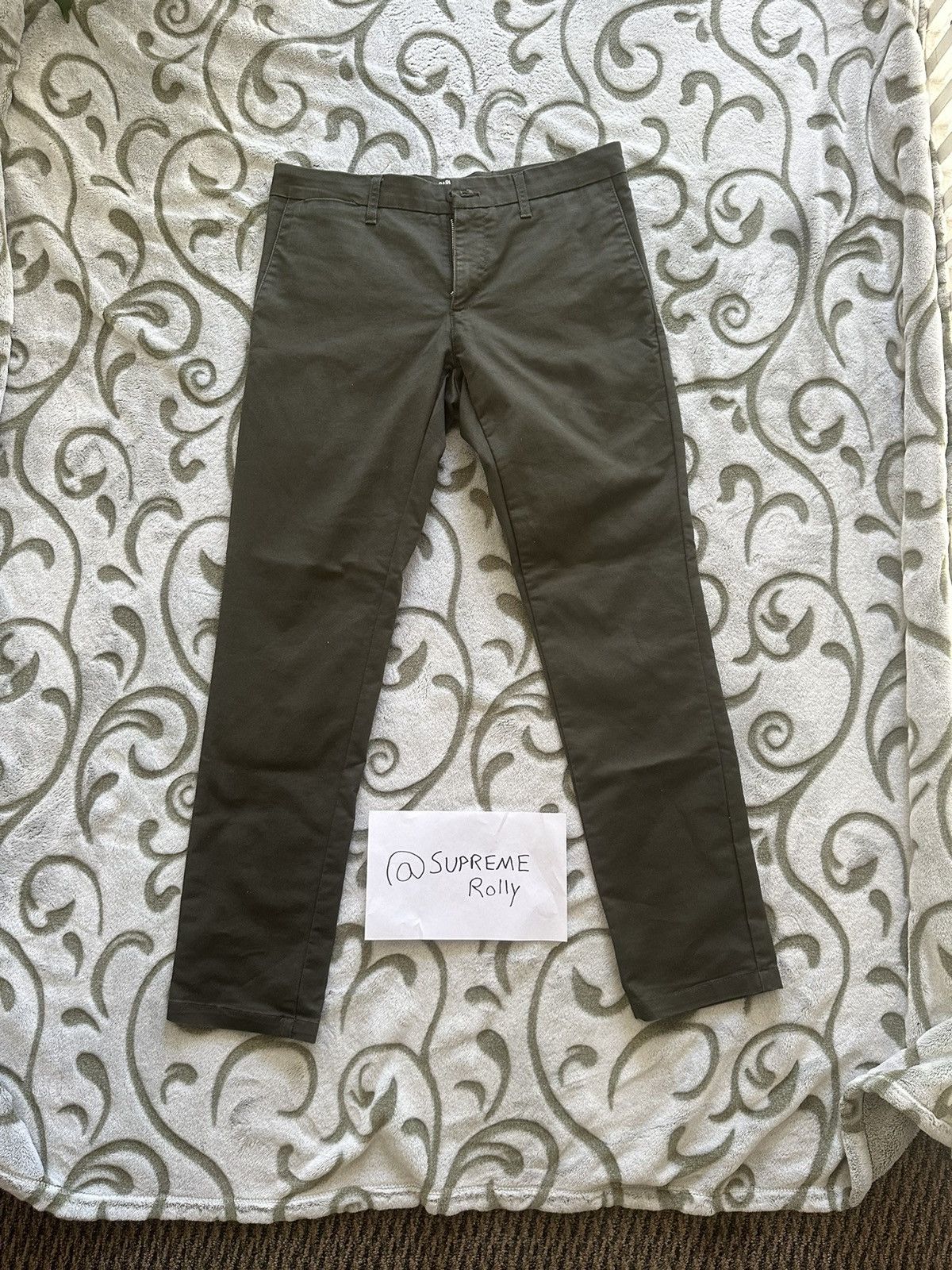Carhartt × Carhartt Wip × Vintage Carhartt Vintage Pants Dark Olive Size US 32 / EU 48 - 1 Thumbnail
