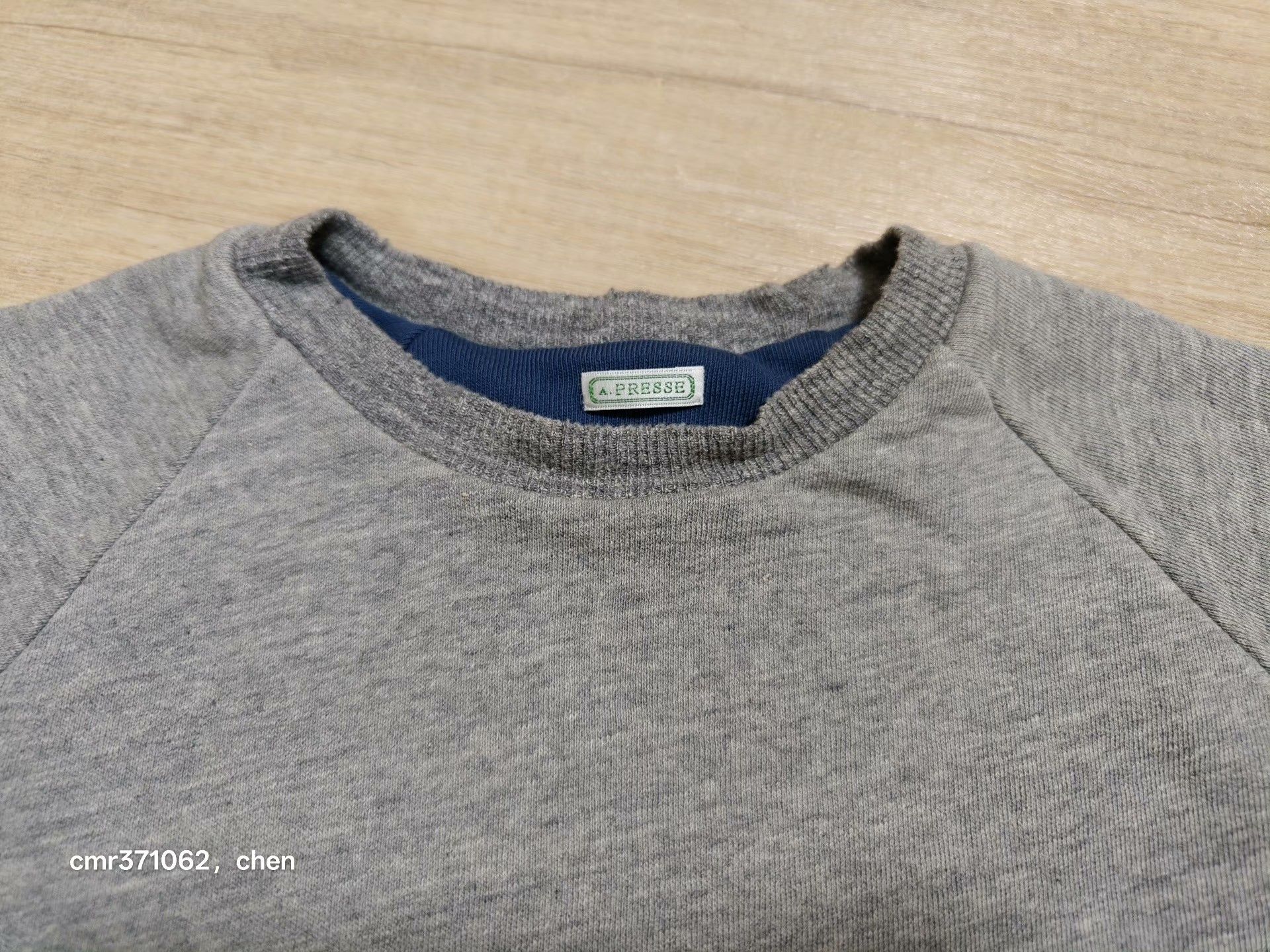 A.PRESSE A.PRESSE 26SS Vintage Reversible Sweatshirt Size US L / EU 52-54 / 3 - 2 Thumbnail