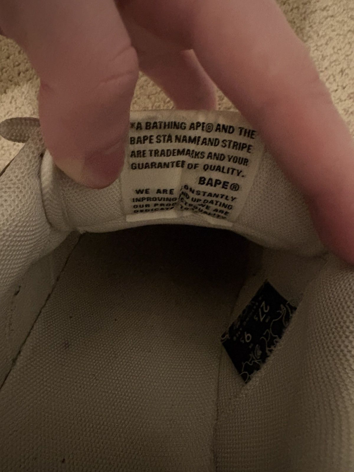 Bape Bathing Ape Crocodile Skin Bapesta Sneakers Size 9.5 Size US 9.5 / EU 42-43 - 10 Thumbnail