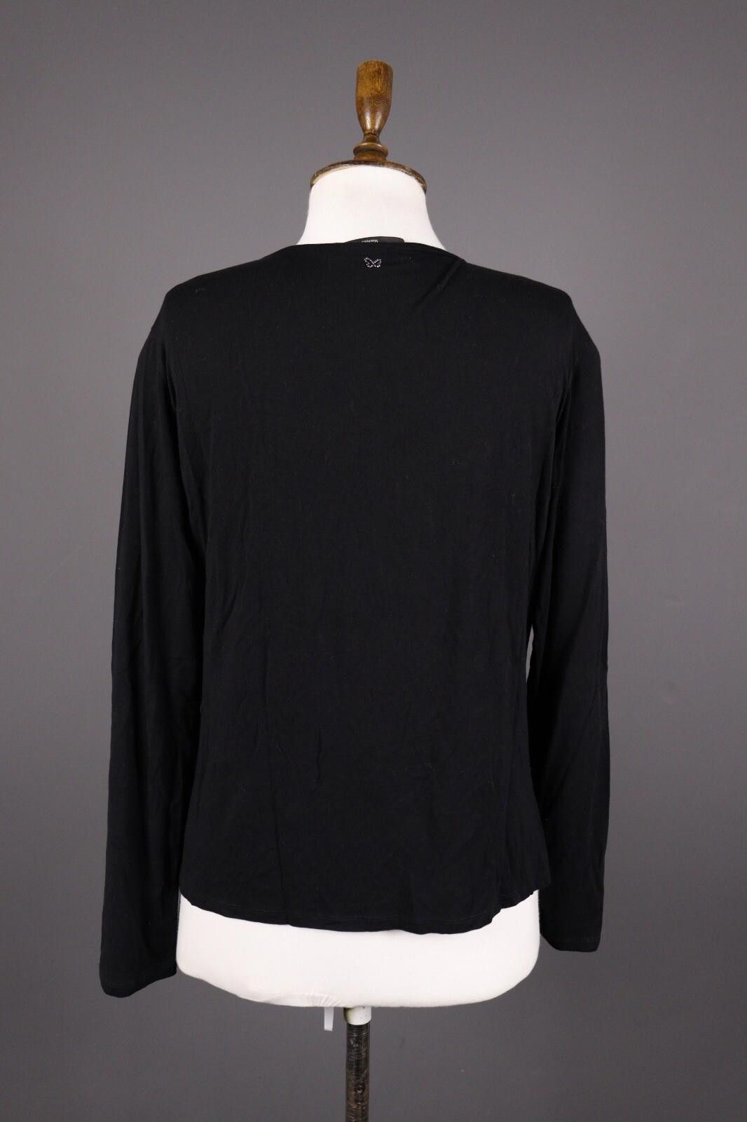 Designer Weekend Max Mra Black Long Sleeve Top Shirt Size M Size M / US 6-8 / IT 42-44 - 5 Thumbnail