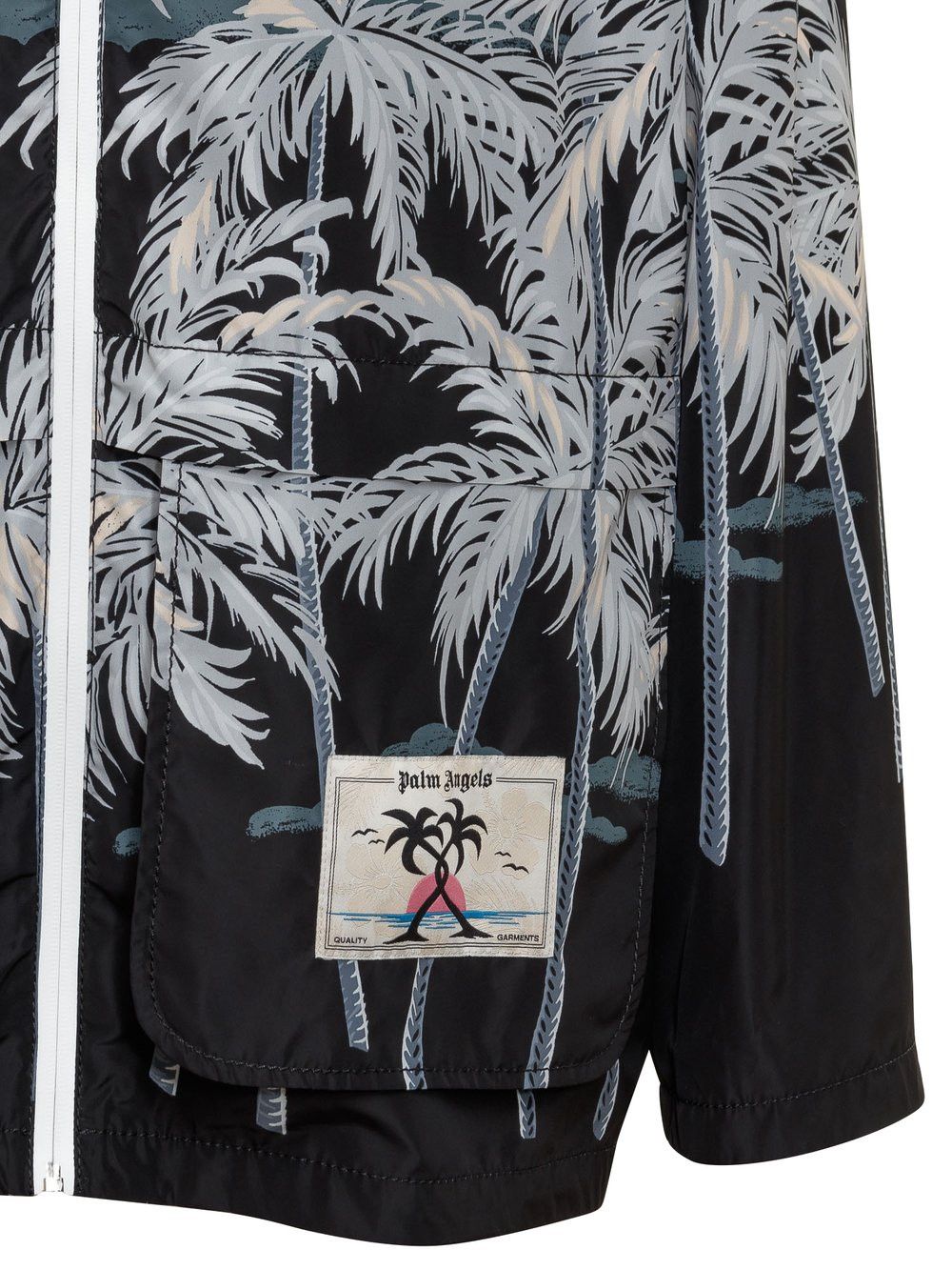 Palm Angels o1y0325 Logo Hooded Jacket in Black Size US S / EU 44-46 / 1 - 2 Thumbnail