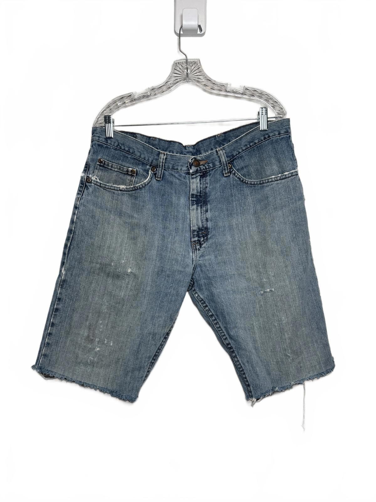 Designer Distressed Men Cut Off Denim Jean Shorts Size US 36 / EU 52 - 1 Thumbnail