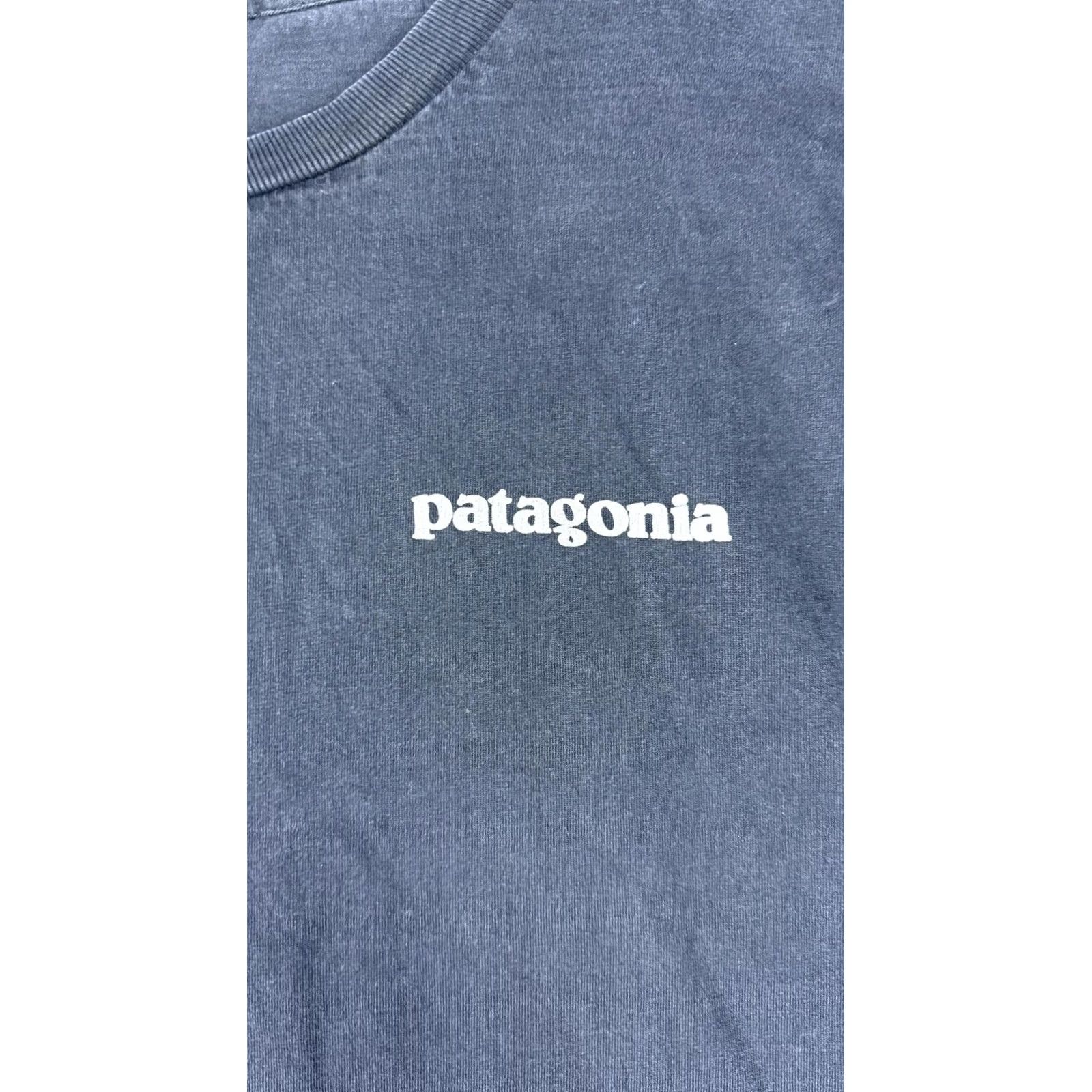 Patagonia Patagonia Mens Large Black Short Sleeve Organic Cotton Classic Logo Tee Shirt Size US L / EU 52-54 / 3 - 2 Thumbnail