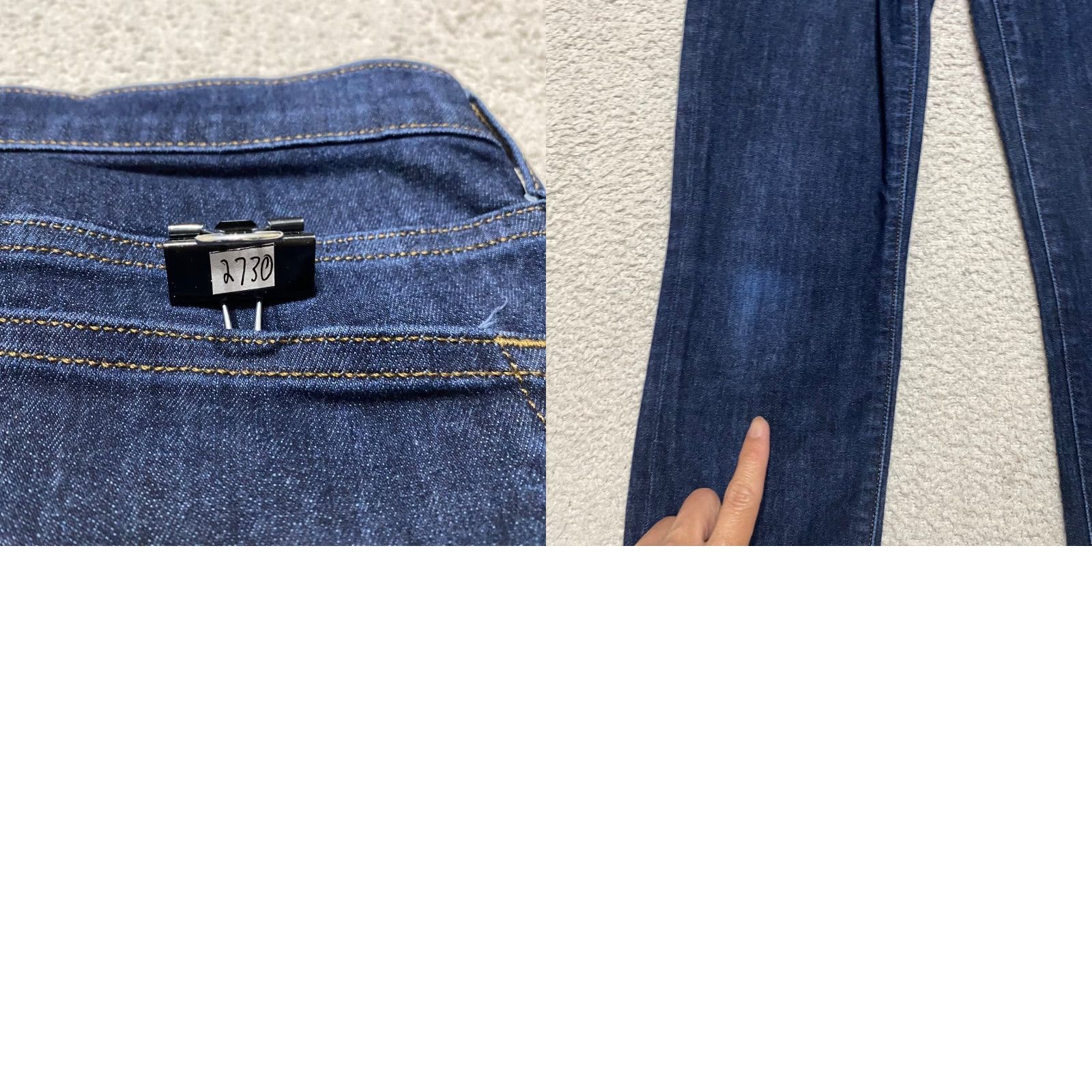 J.Crew J. Crew Jeans Womens sz 27 Blue Denim Dark Wash Mid Rise Skinny Size 27" / US 4 / IT 40 - 9 Thumbnail