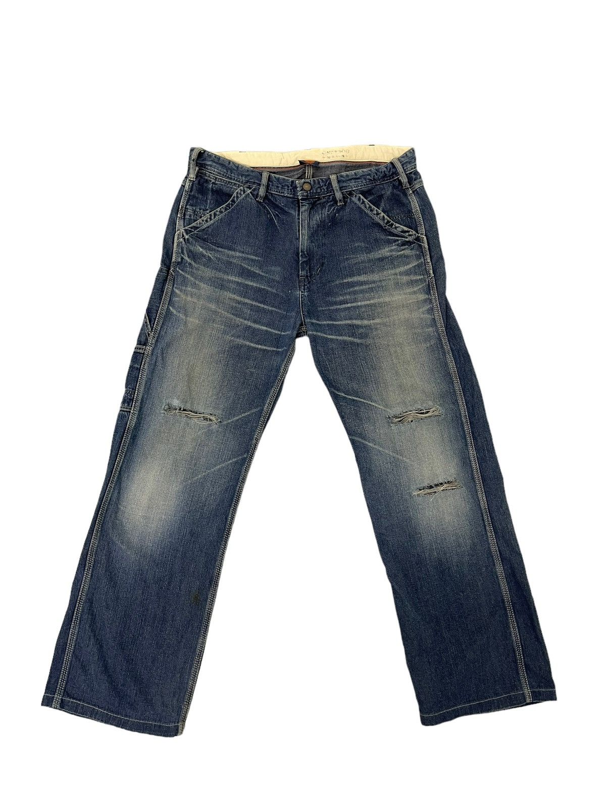 OMNIGOD Carpenter Jeans Omnigod Japan Distress Faded Regular 7🟦3 Size US 34 / EU 50 - 1 Thumbnail
