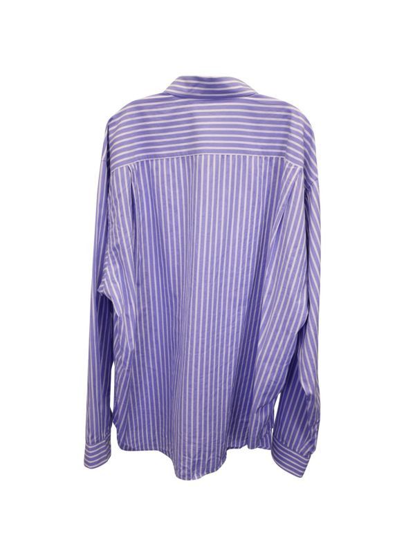 Balenciaga o1tr1nto0725 Shirt Large Fit in Blue/White Size US L / EU 52-54 / 3 - 2 Thumbnail