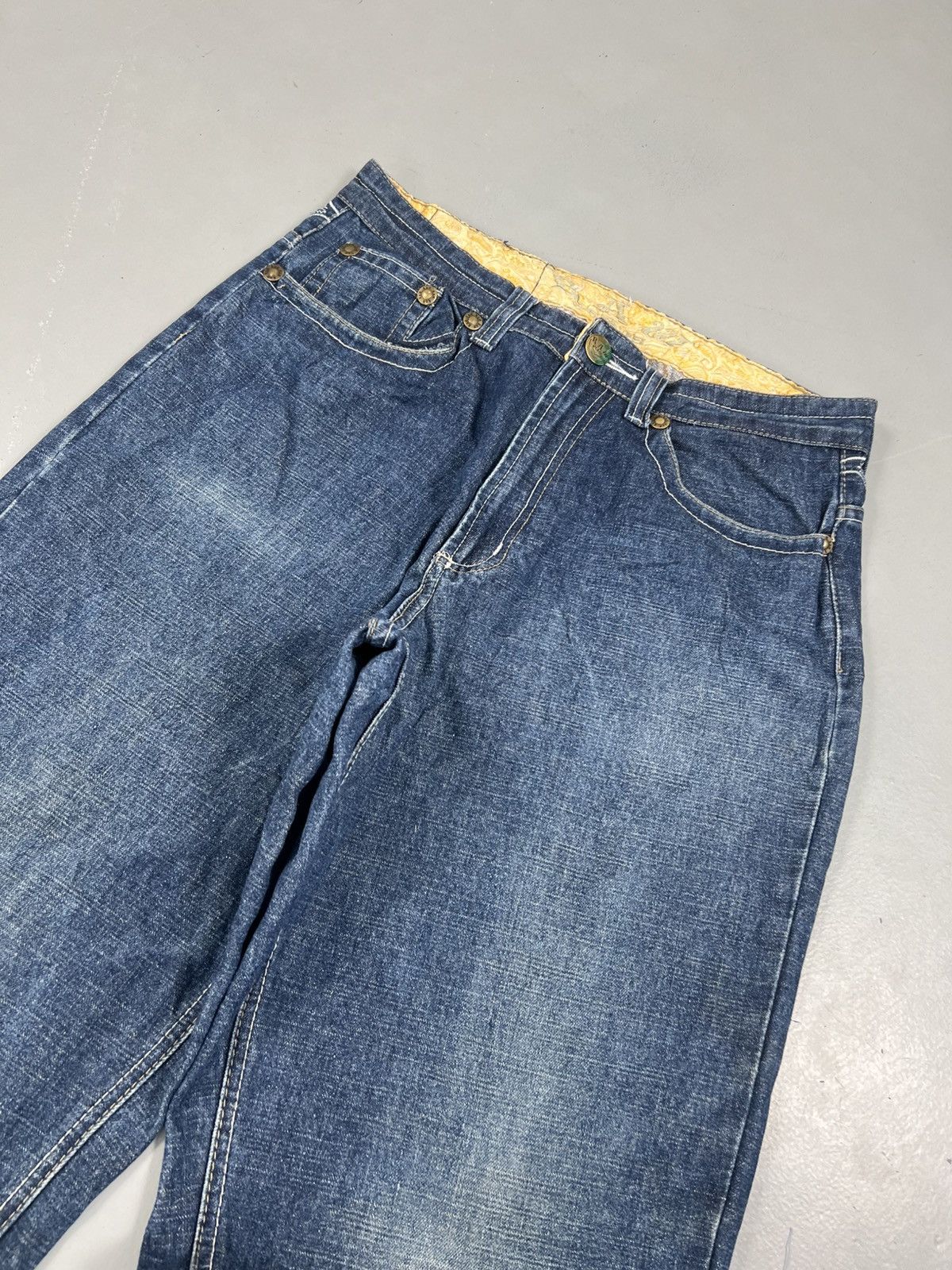 Southpole Vintage raw jeans thread embroidered denim Size US 32 / EU 48 - 8 Thumbnail