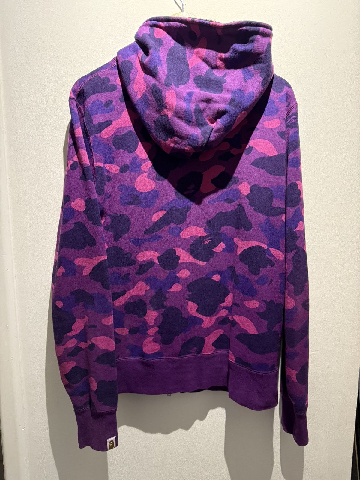 Bape Bape purple camo full zip yellow spell out hoodie size L Size US L / EU 52-54 / 3 - 6 Thumbnail