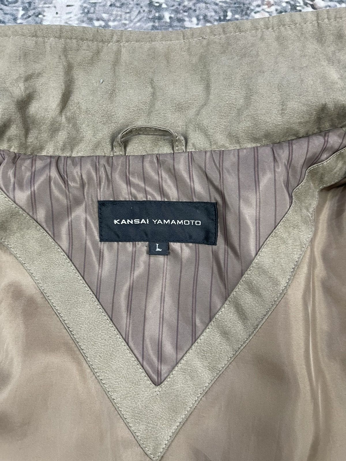 Kansai Yamamoto Kansai Yamamoto Moleskin Like 2 Collar Quilt Padded Jackets Size US M / EU 48-50 / 2 - 13 Thumbnail