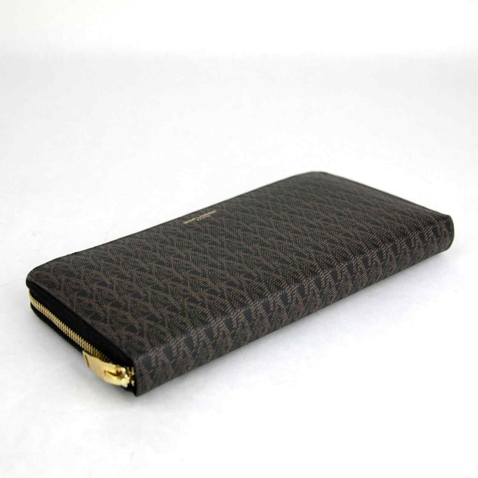 Yves Saint Laurent Saint Laurent YSL Black/Brown Leather Zip Around Wallet Size ONE SIZE - 7 Thumbnail