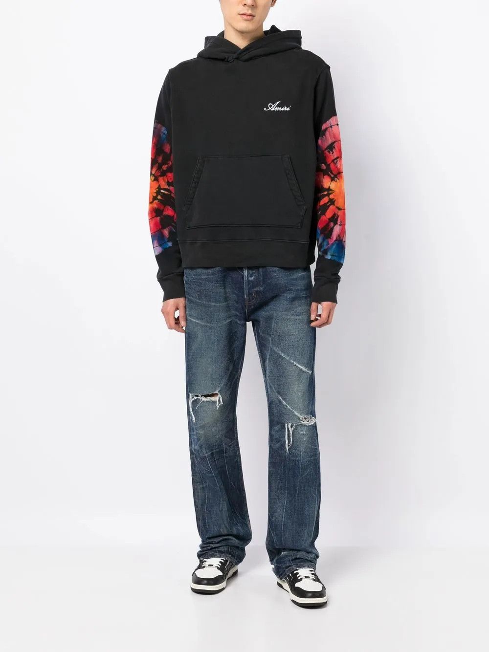 Amiri o1y0525 Logo Hoodie in Black Size US M / EU 48-50 / 2 - 5 Thumbnail