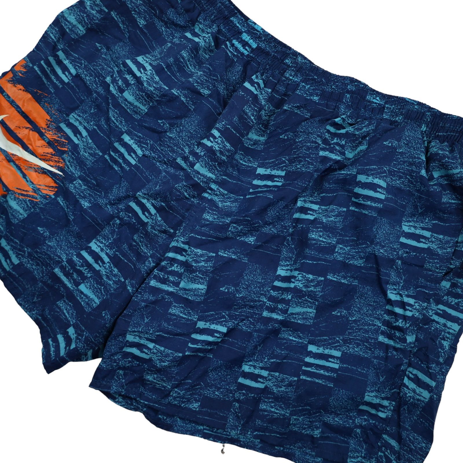 Nike × Vintage Vintage 90s Nike Crazy Abstract Print Swim Trunks Size US 36 / EU 52 - 2 Thumbnail