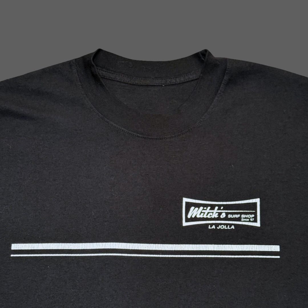 Other Mitch's Surf Shop La Jolla Black Graphic Tee Size L GUC Size US L / EU 52-54 / 3 - 4 Thumbnail