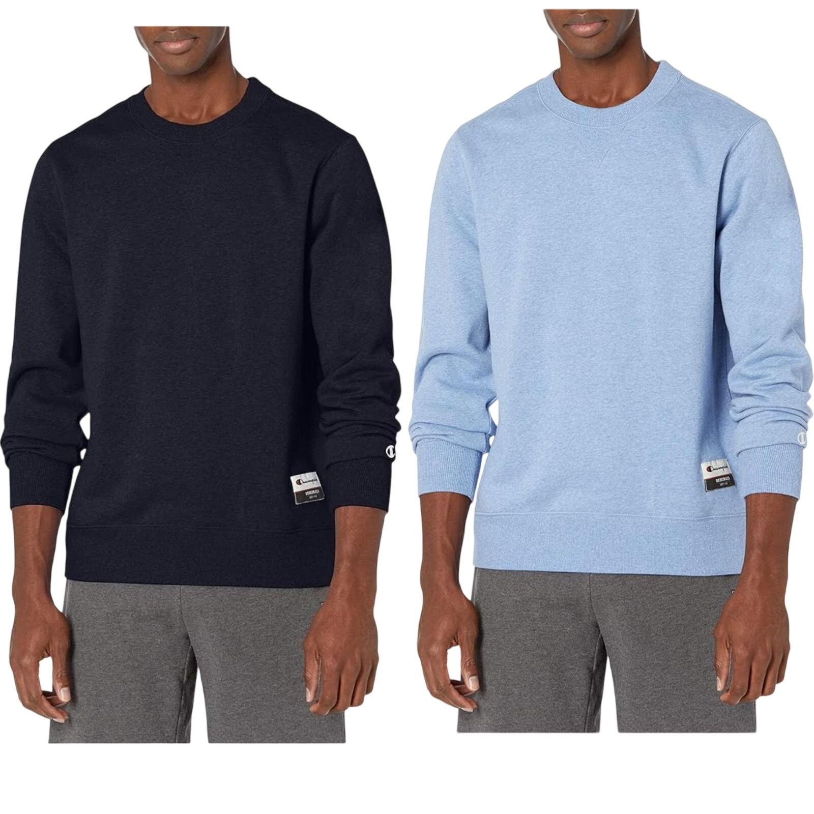 Champion 2 New Champion Mens Medium Sueded Fleece Pullover Sweatshirt Size US M / EU 48-50 / 2 - 1 Thumbnail