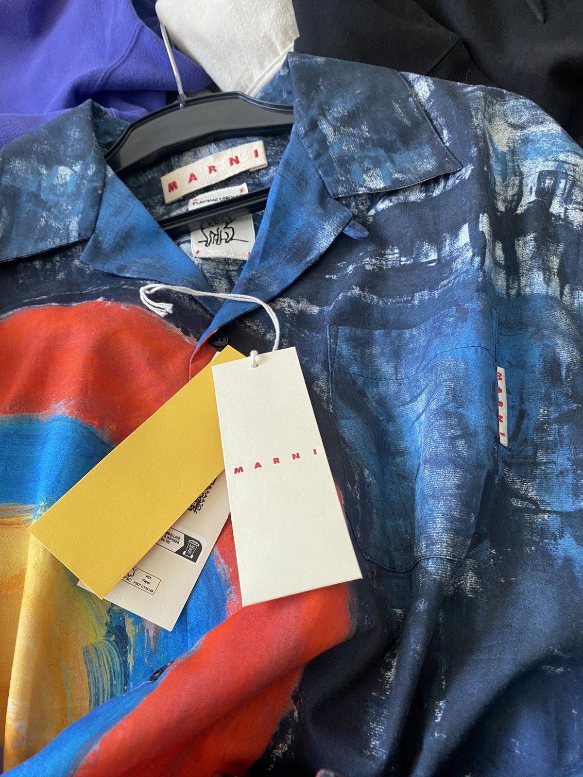 Marni Marni Rainbow Popeline Bowling Shirt Short Sleeve luxury Size US M / EU 48-50 / 2 - 19 Thumbnail