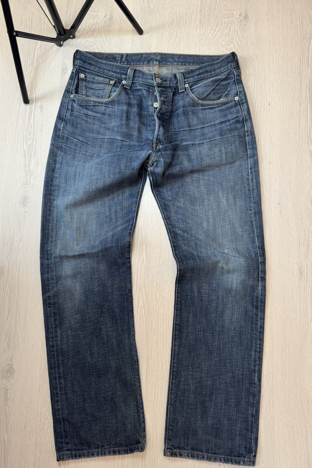 Levi's Vintage 90’s Levi’s 501 Straight Jeans Size US 34 / EU 50 - 2 Thumbnail