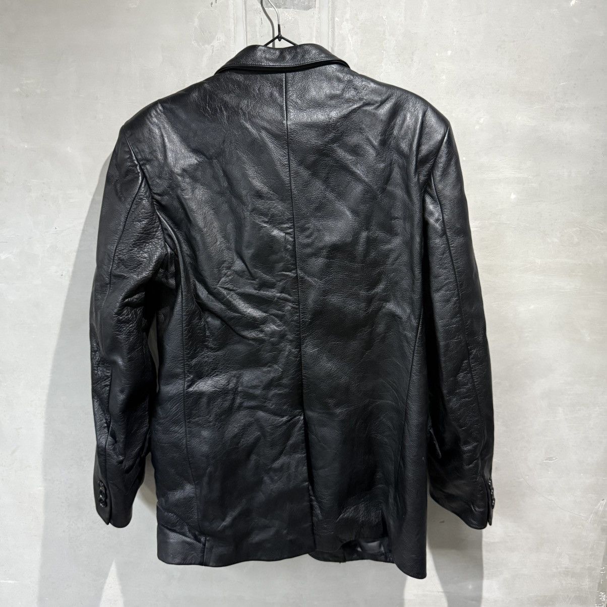 Yohji Yamamoto Vintage Yohji Yamamoto Leather Jacket Size US L / EU 52-54 / 3 - 18 Thumbnail