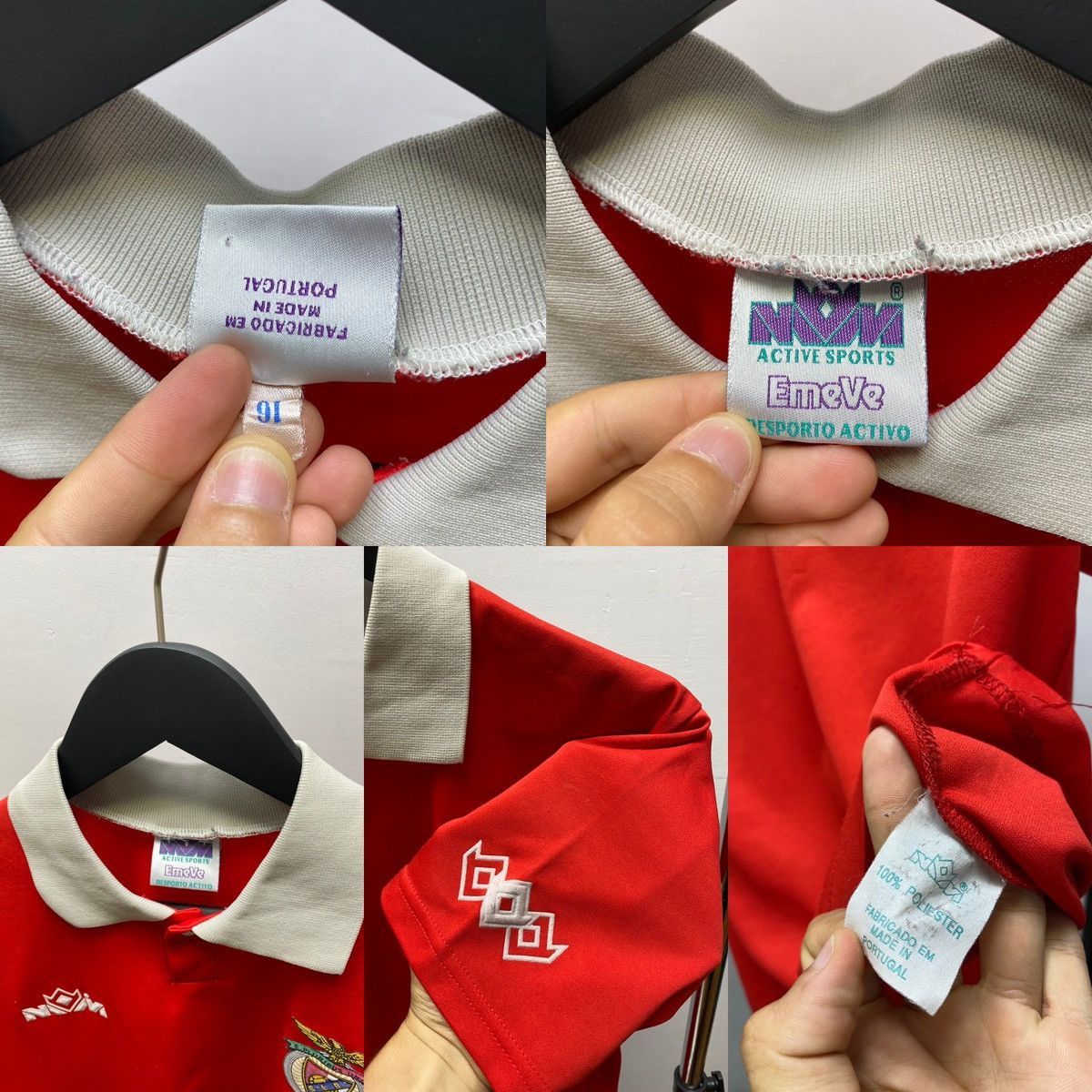 Vintage Vintage #8 Benfica Soccer Jersey Football Shirt Rare M Size US M / EU 48-50 / 2 - 23 Thumbnail