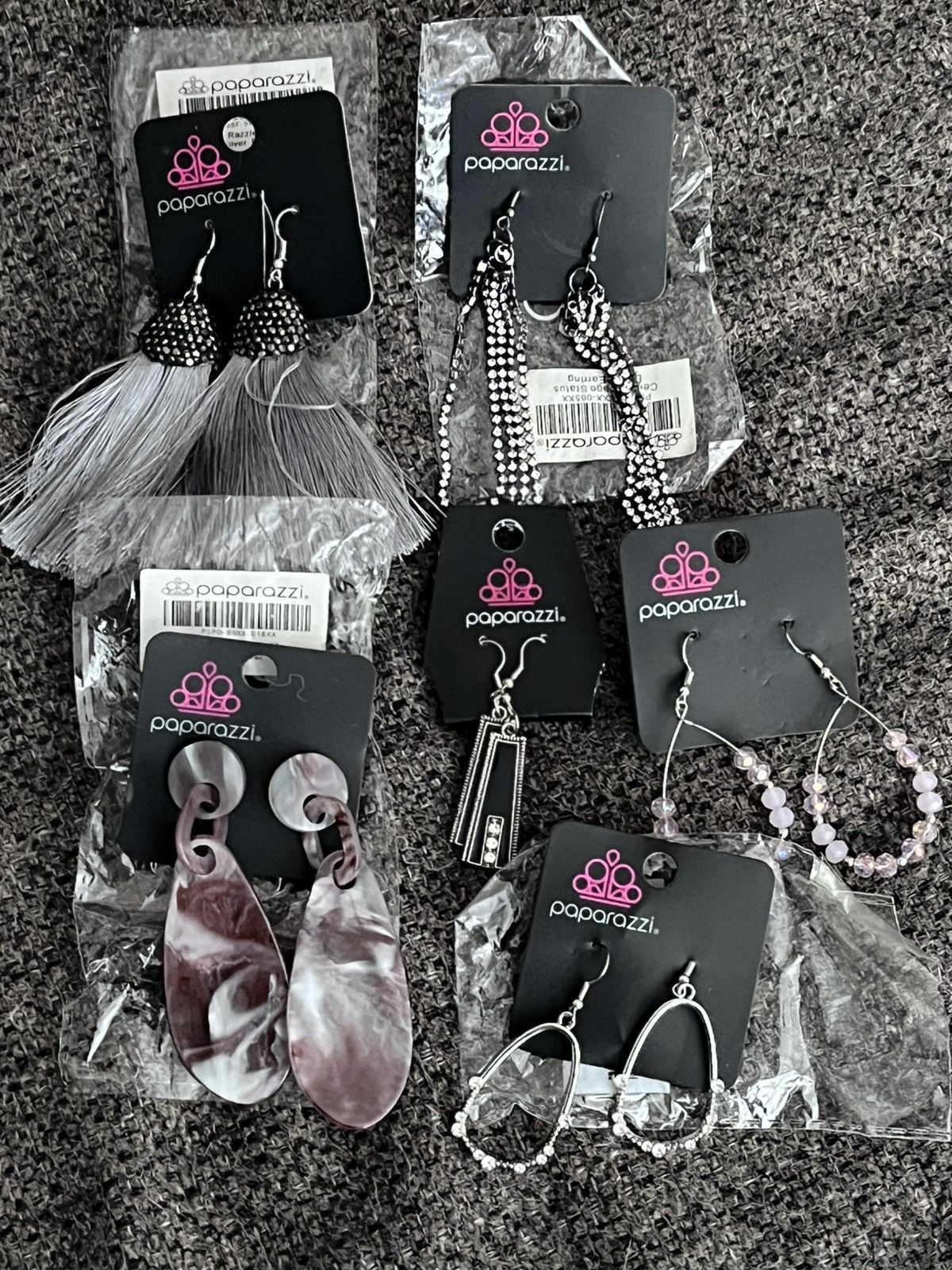 Other NWT Lot 6 pairs Paparazzi dangle drop Earrings Size ONE SIZE - 1 Thumbnail