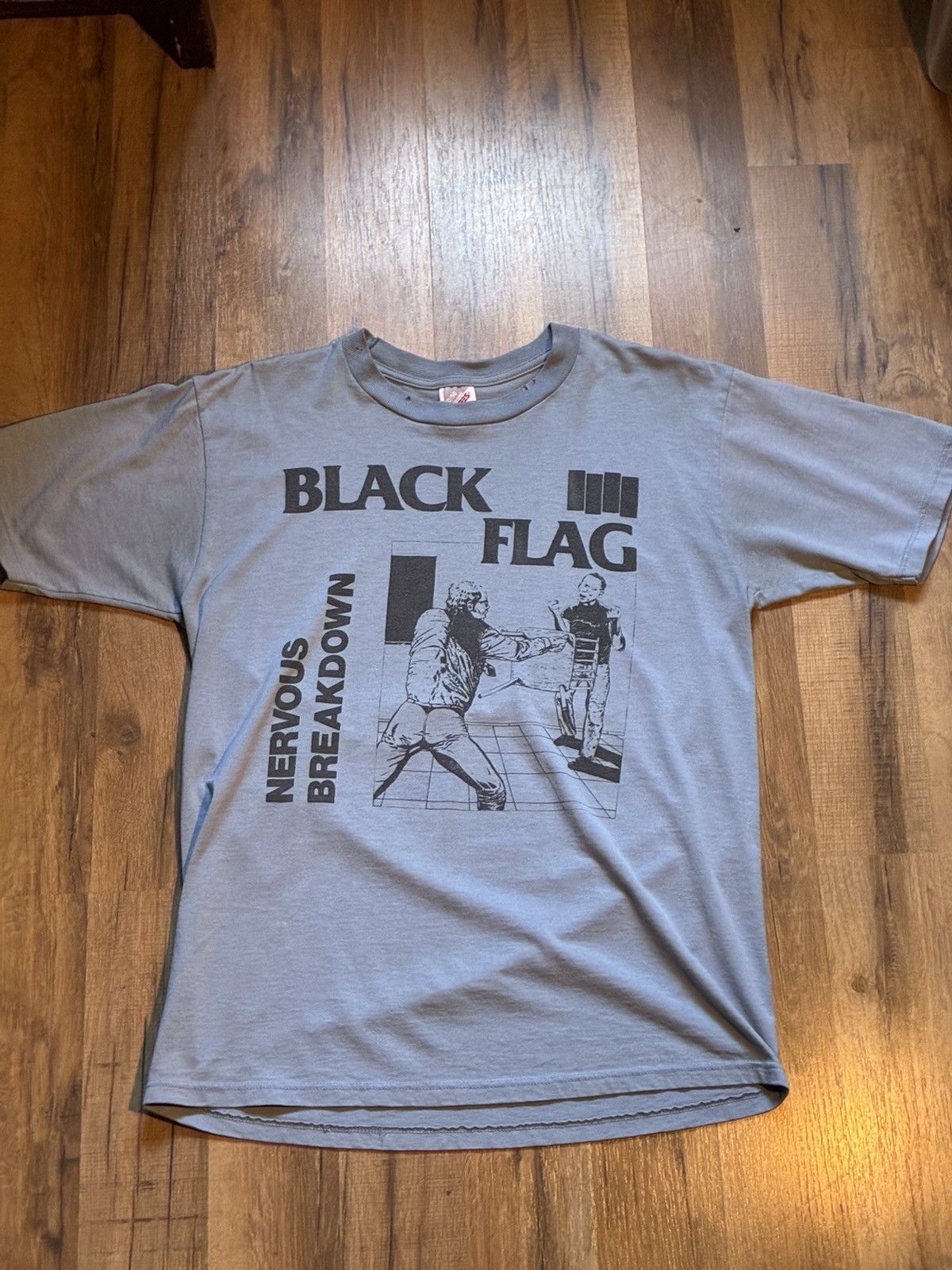 Vintage Vintage Black Flag Nervous Breakdown Tshirt Size US M / EU 48-50 / 2 - 1 Thumbnail