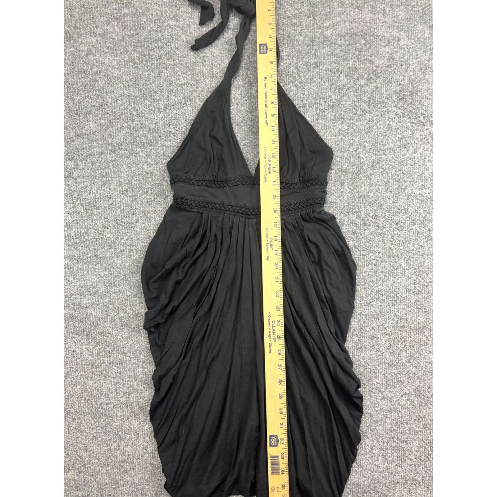 Ted Baker Ted Baker Dress Womens 2 Black Halter Empire Ruched Jersey Mini Sundress Size XS / US 0-2 / IT 36-38 - 3 Thumbnail