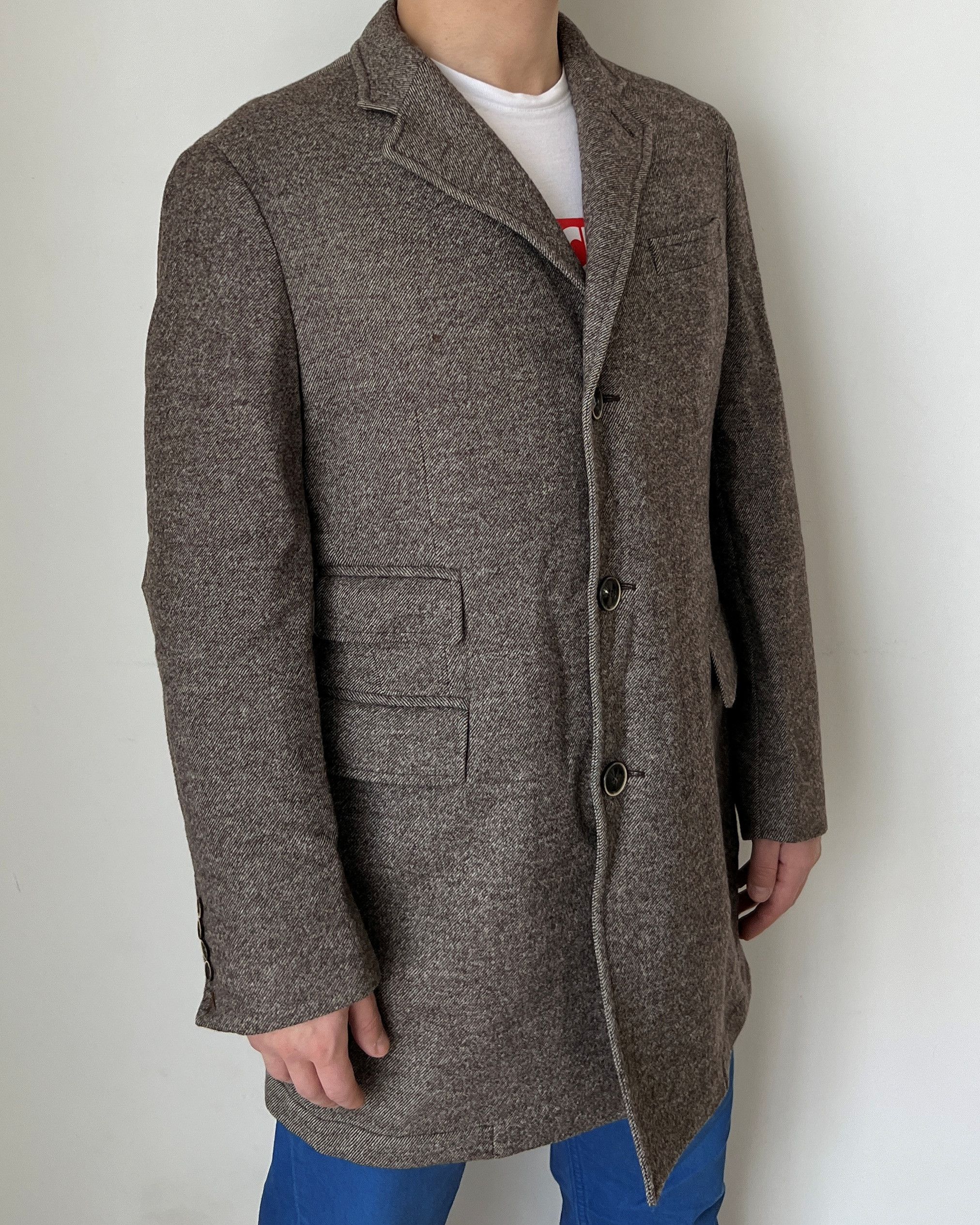Loro Piana HACKETT LONDON x LORO PIANA DOUBLEFACE MERINO WOOL OVERCOAT Size US L / EU 52-54 / 3 - 3 Thumbnail