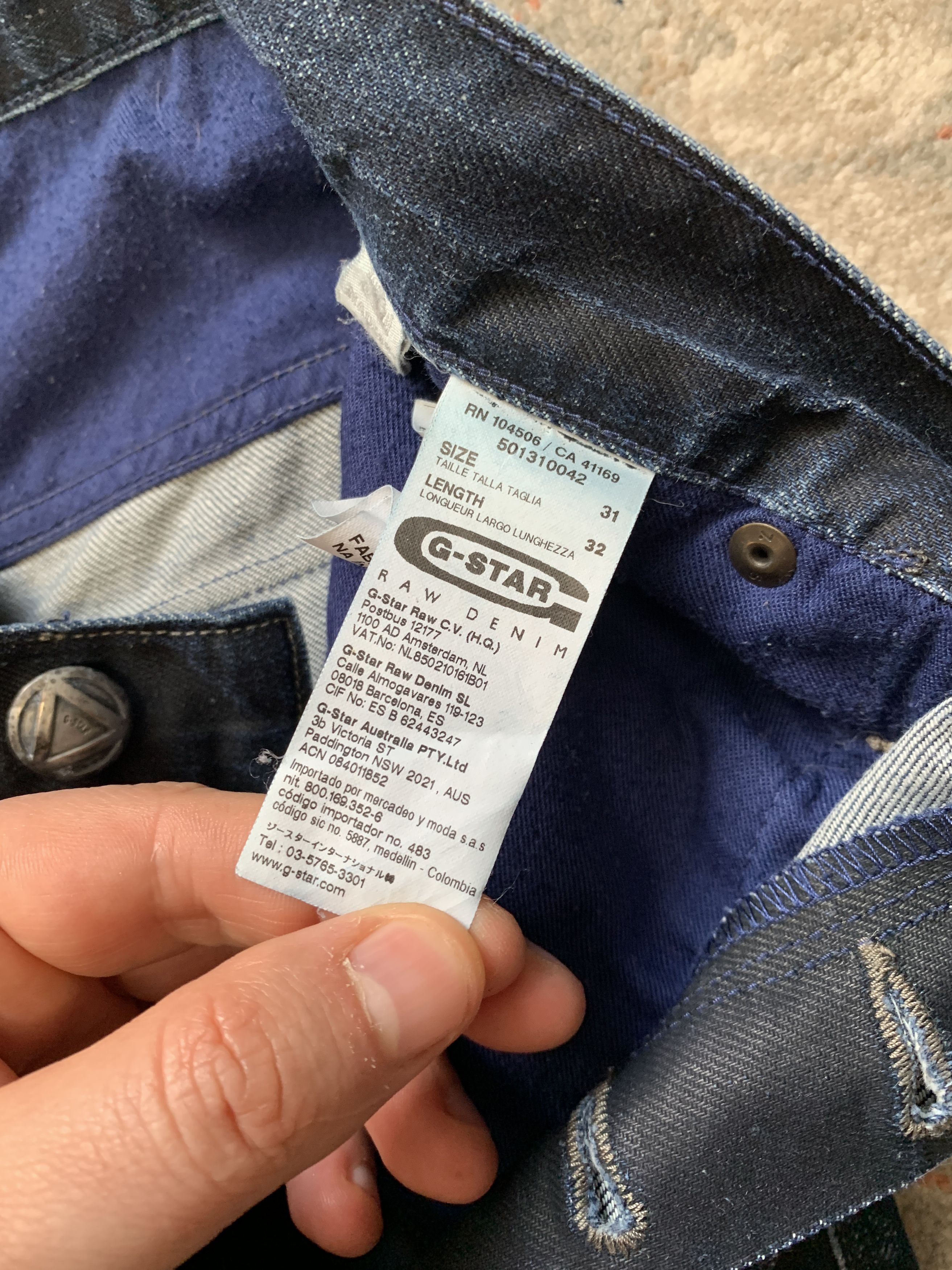 G-Star G-Star Raw Denim Pants Size US 31 - 7 Thumbnail