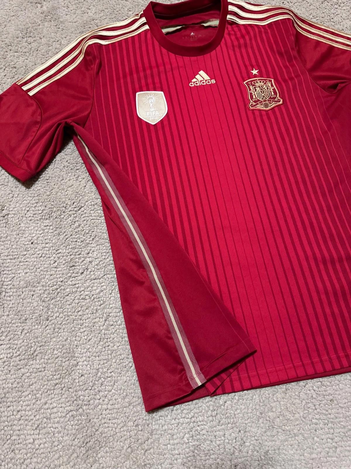 Adidas 2014-15 Spain Home Adidas Football shirt Soccer Jersey Size US XL / EU 56 / 4 - 3 Thumbnail