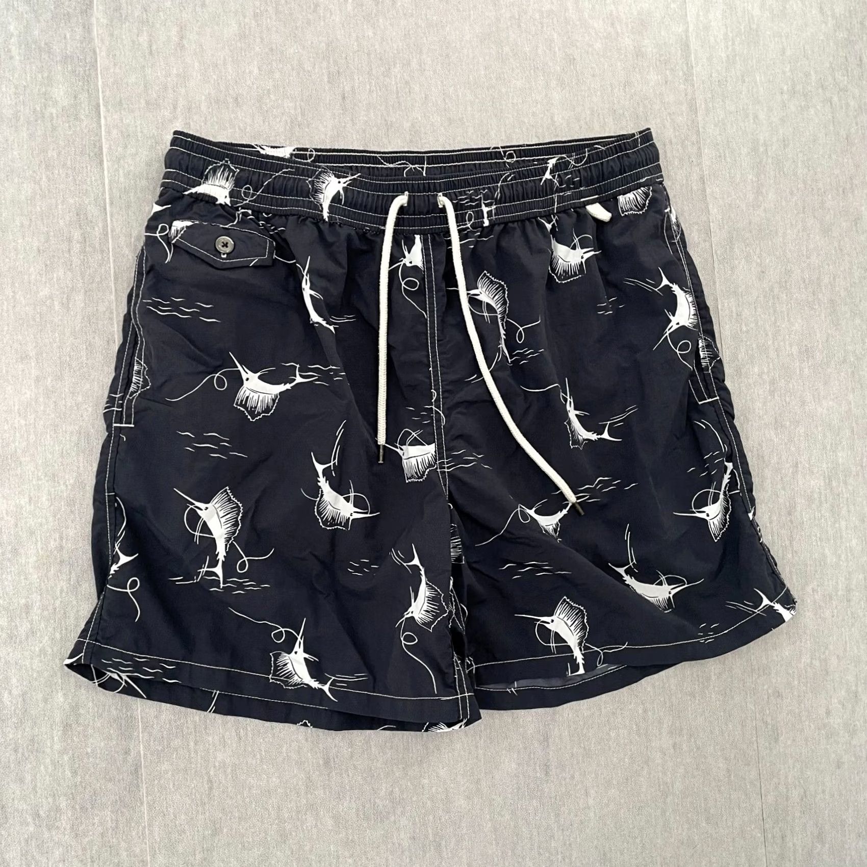 Polo Ralph Lauren Polo Ralph Lauren Shorts Adult XL Blue Marlin Fish Swim Trunks Mens Size US XL / EU 56 / 4 - 2 Thumbnail