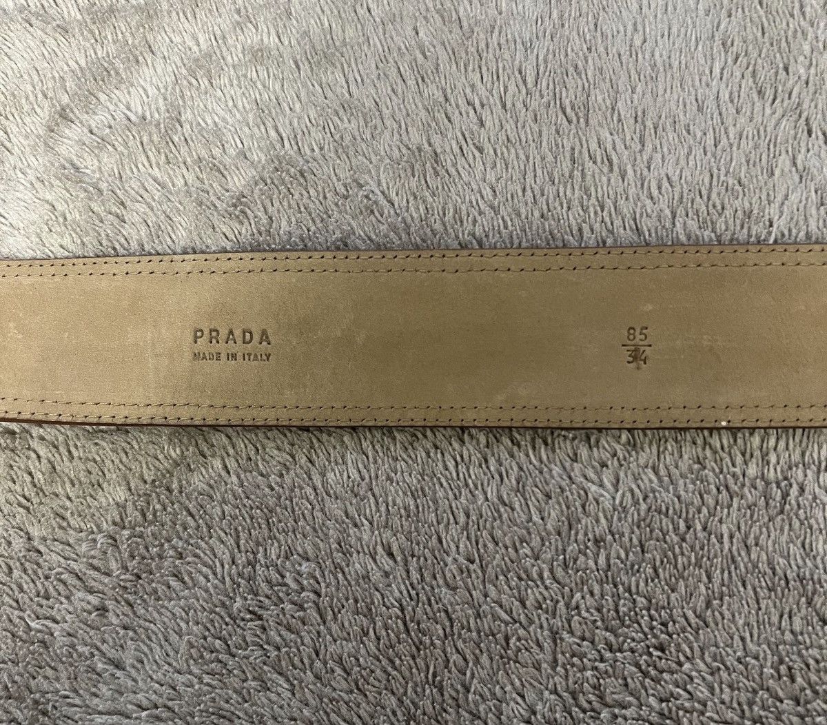 Prada PRADA SS 2006 Logo Canvas Gold Trim Belt runway Vintage Size 30 - 5 Thumbnail
