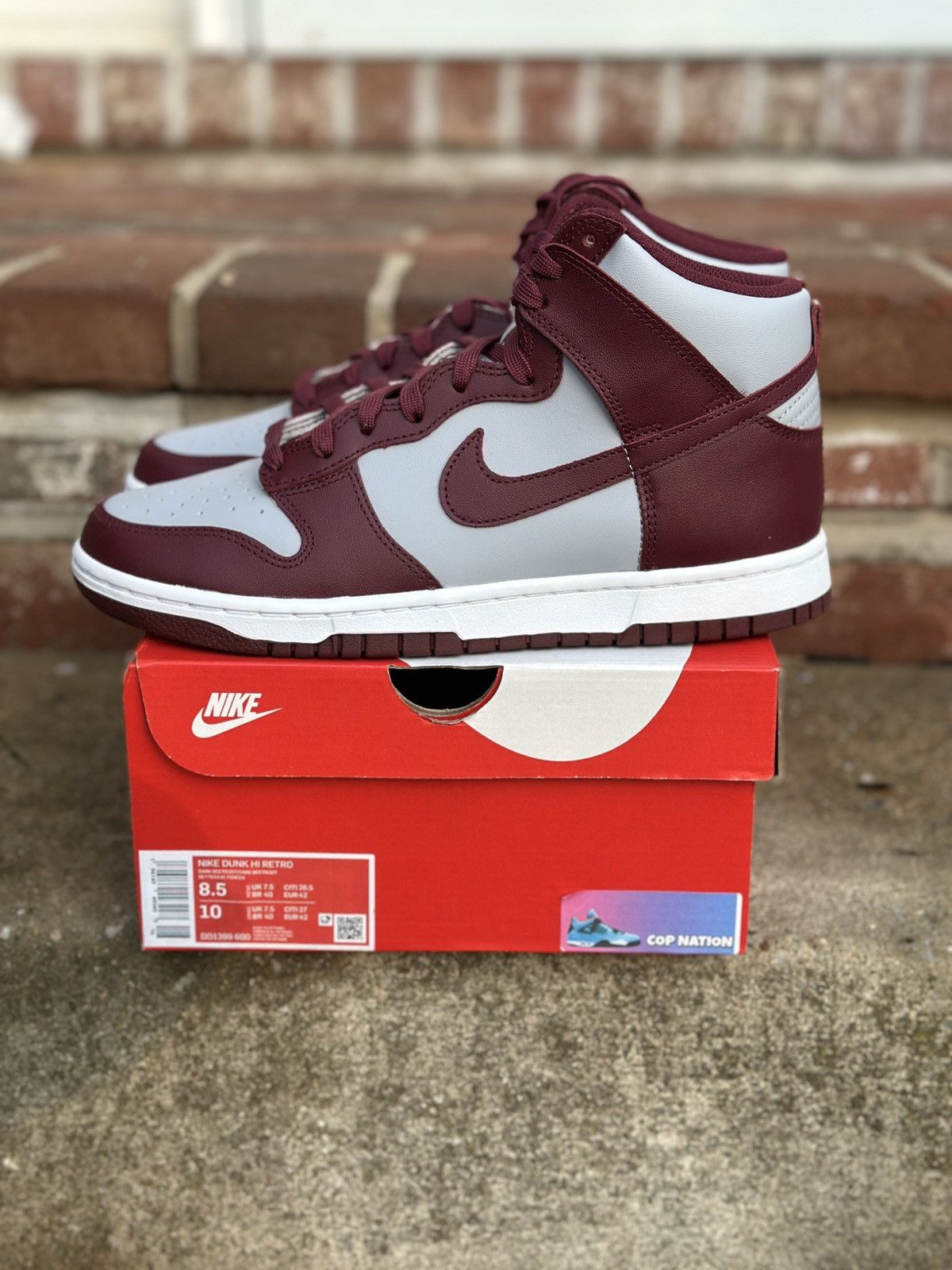 Nike Nike Dunk High Beetroot (8.5M) Size US 8.5 / EU 41-42 - 2 Thumbnail