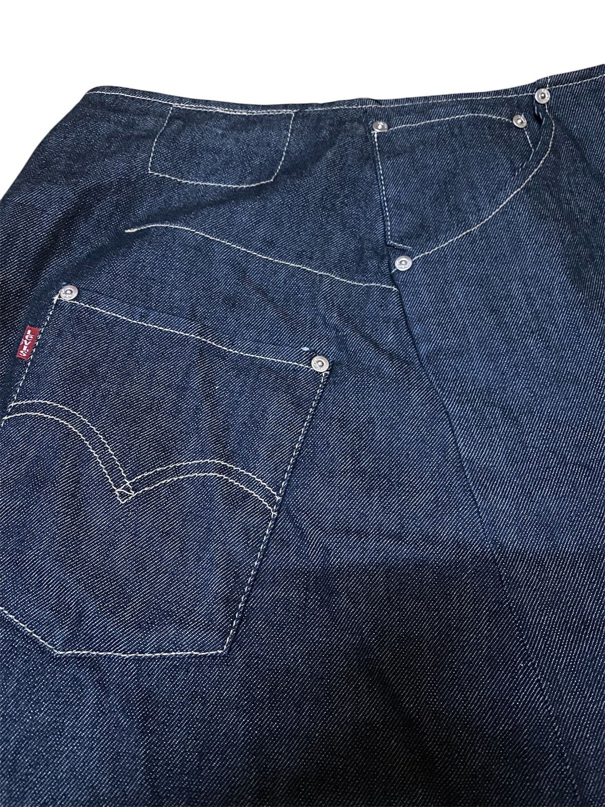 Levi's Levi’s Engineered Blue Denim Midi Skirt Size 32" / US 10 / IT 46 - 4 Thumbnail