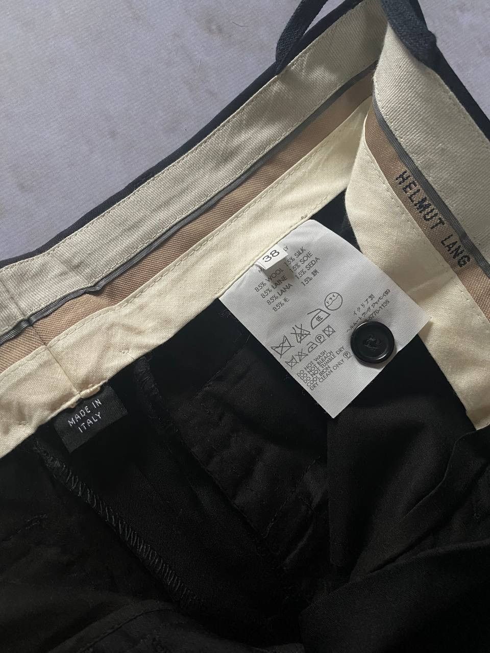 Helmut Lang × Vintage Vintage 90s Helmut Lang Trousers Pants Size 26" / US 2 / IT 38 - 9 Thumbnail