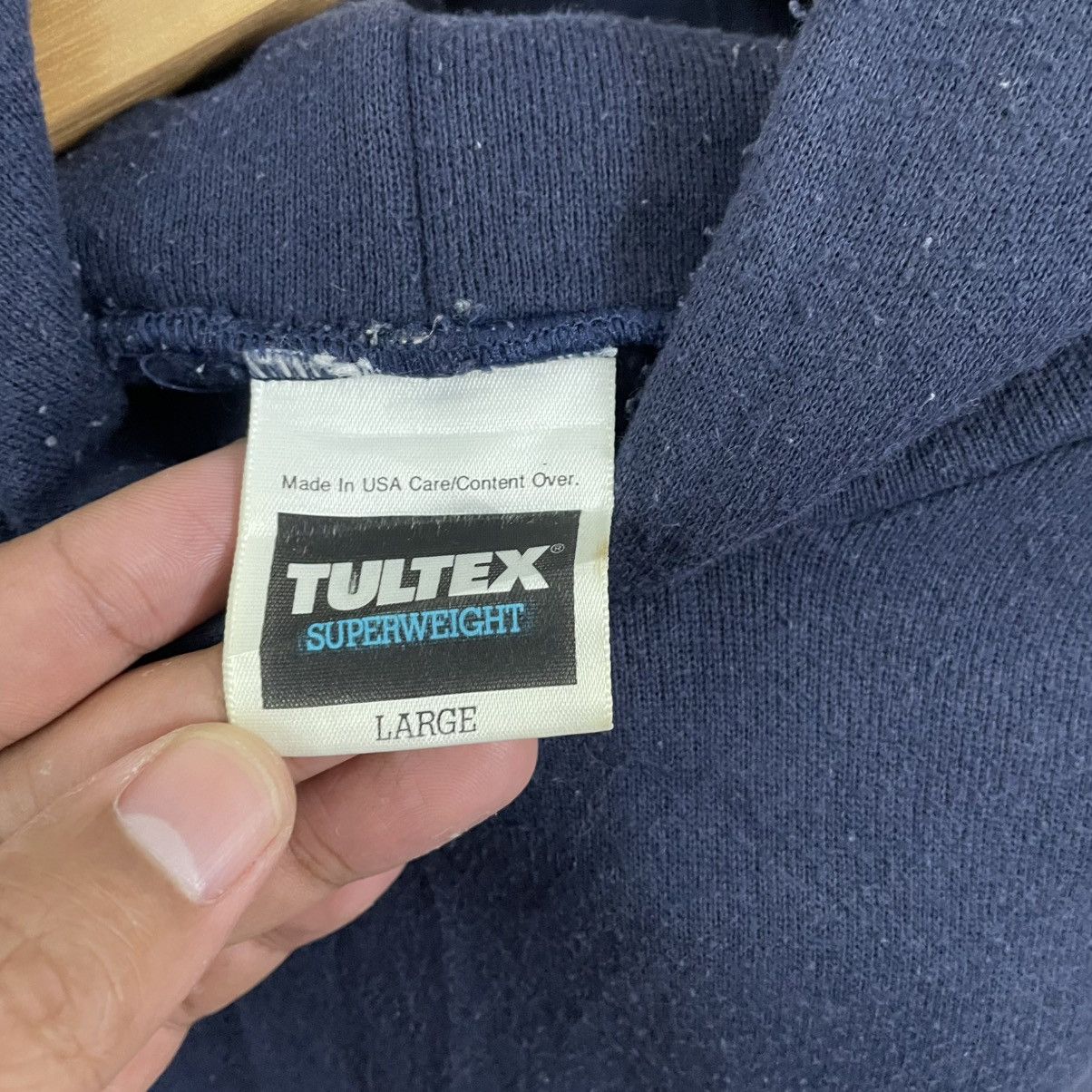 Tultex 🔥Vintage 90s Tultex Plain Minimalist Pullover Sweater Hoodie Size US M / EU 48-50 / 2 - 7 Thumbnail