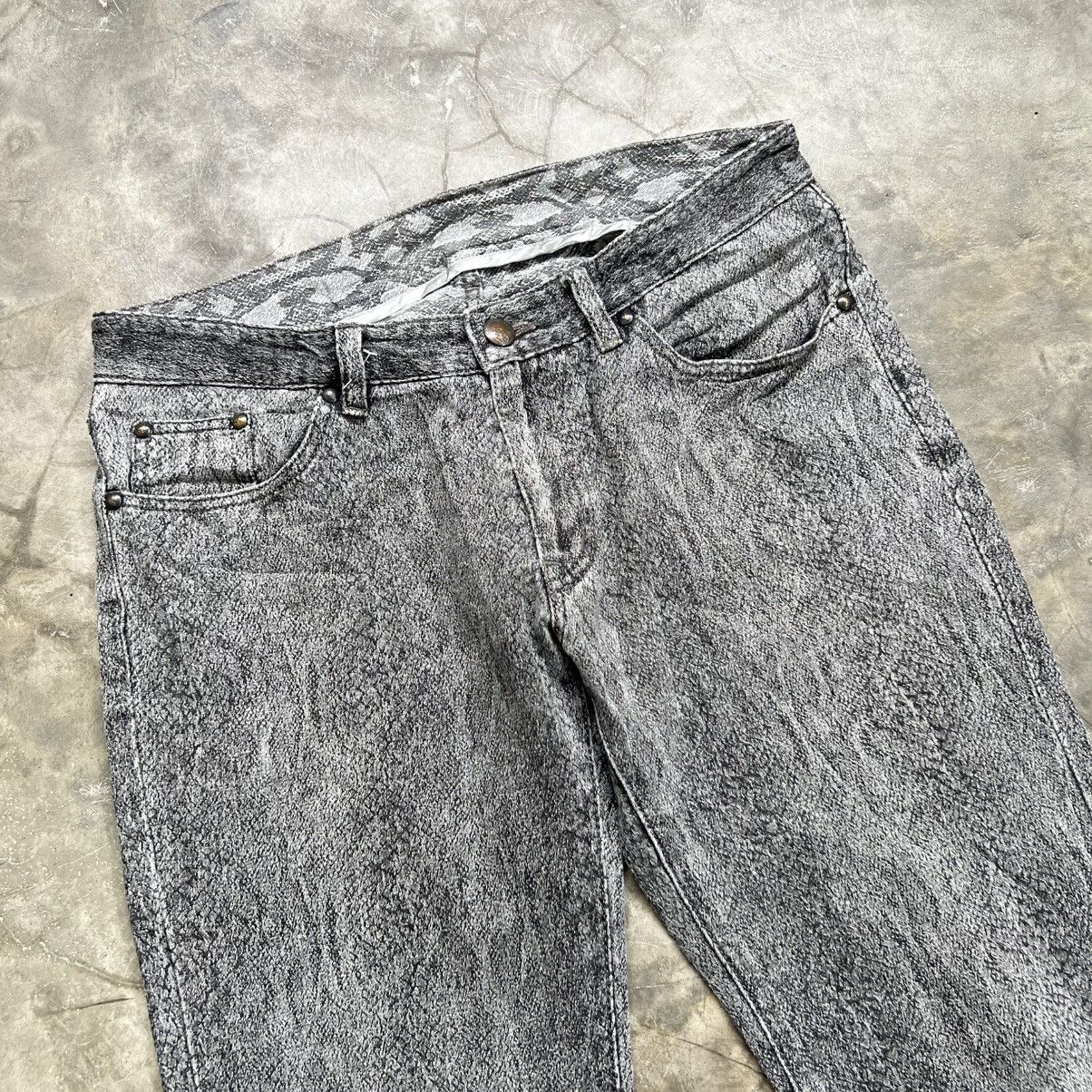If Six Was Nine 2000s Custom Culture Snake Skin Texture Pants Size US 29 - 3 Thumbnail