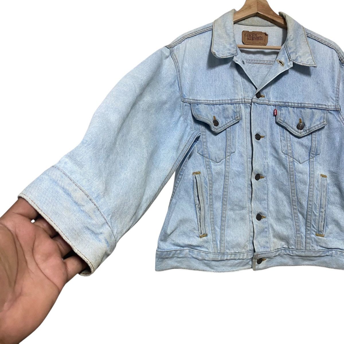 Levi's Vintage Levis 70506 Denim Trucker Jacket Distressed Faded Size US L / EU 52-54 / 3 - 6 Thumbnail
