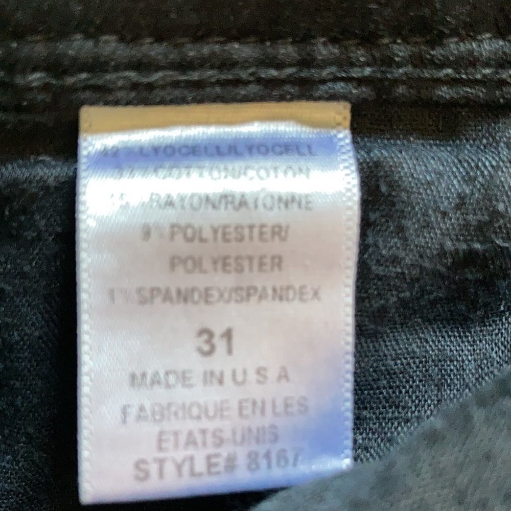 Free People Free People Black Denim Jeans Size 31 Size 31" - 9 Thumbnail