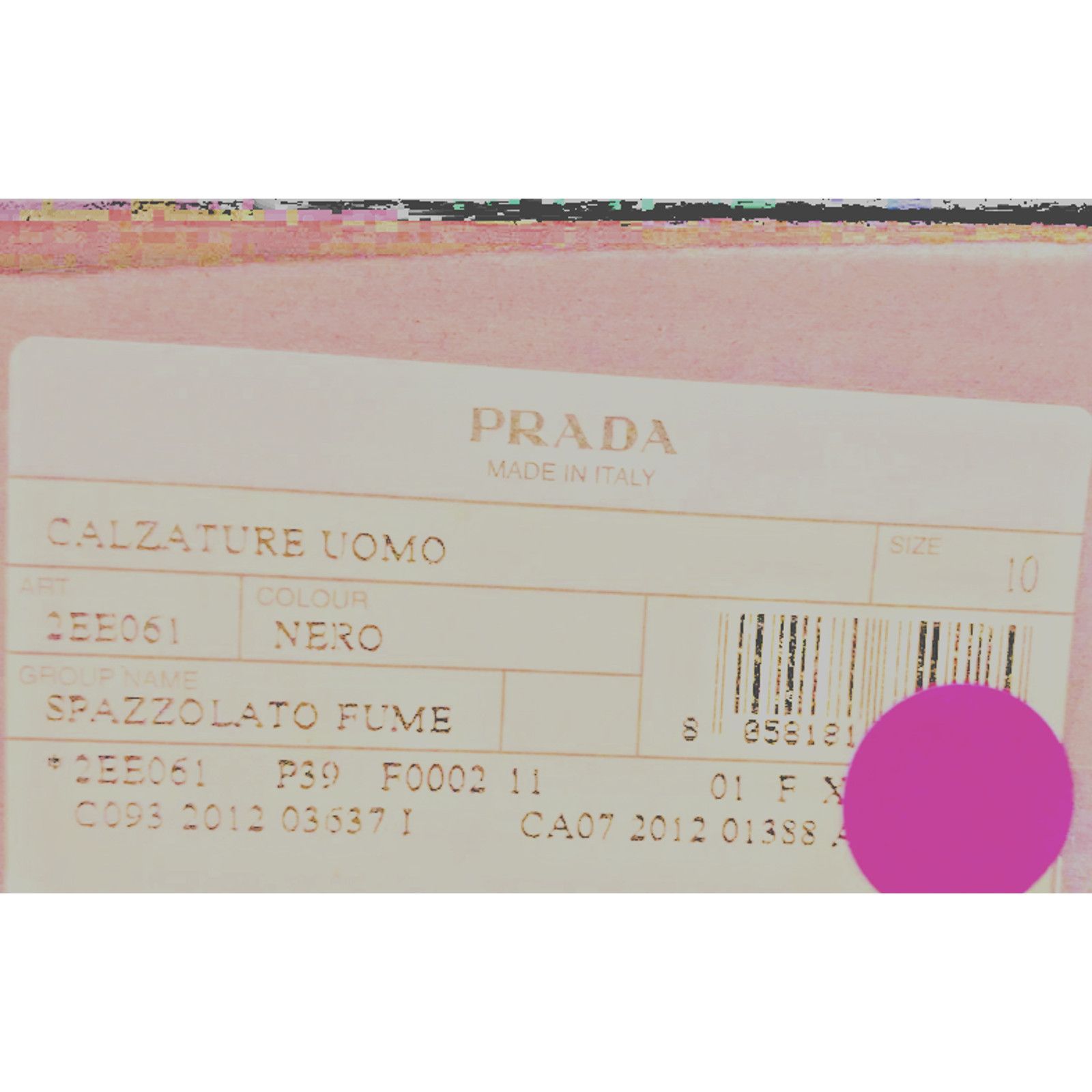 Prada NIB PRADA 2EE061 BLACK PATENT LEATHER WINGTIP OXFORDS 10 ITA Size US 11 / EU 44 - 10 Thumbnail